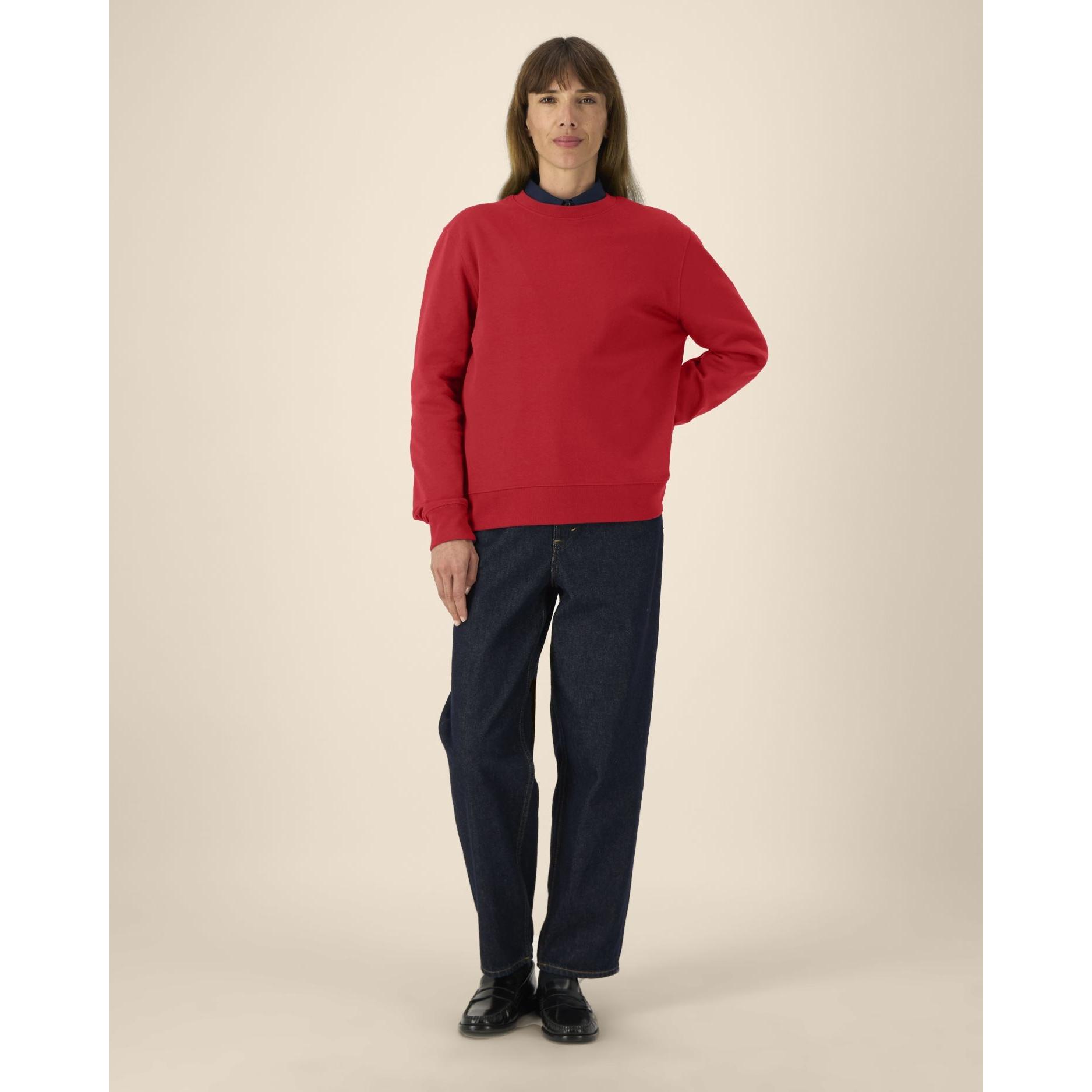 Hanorac la baza gâtului unisex Thinker Red 5XL