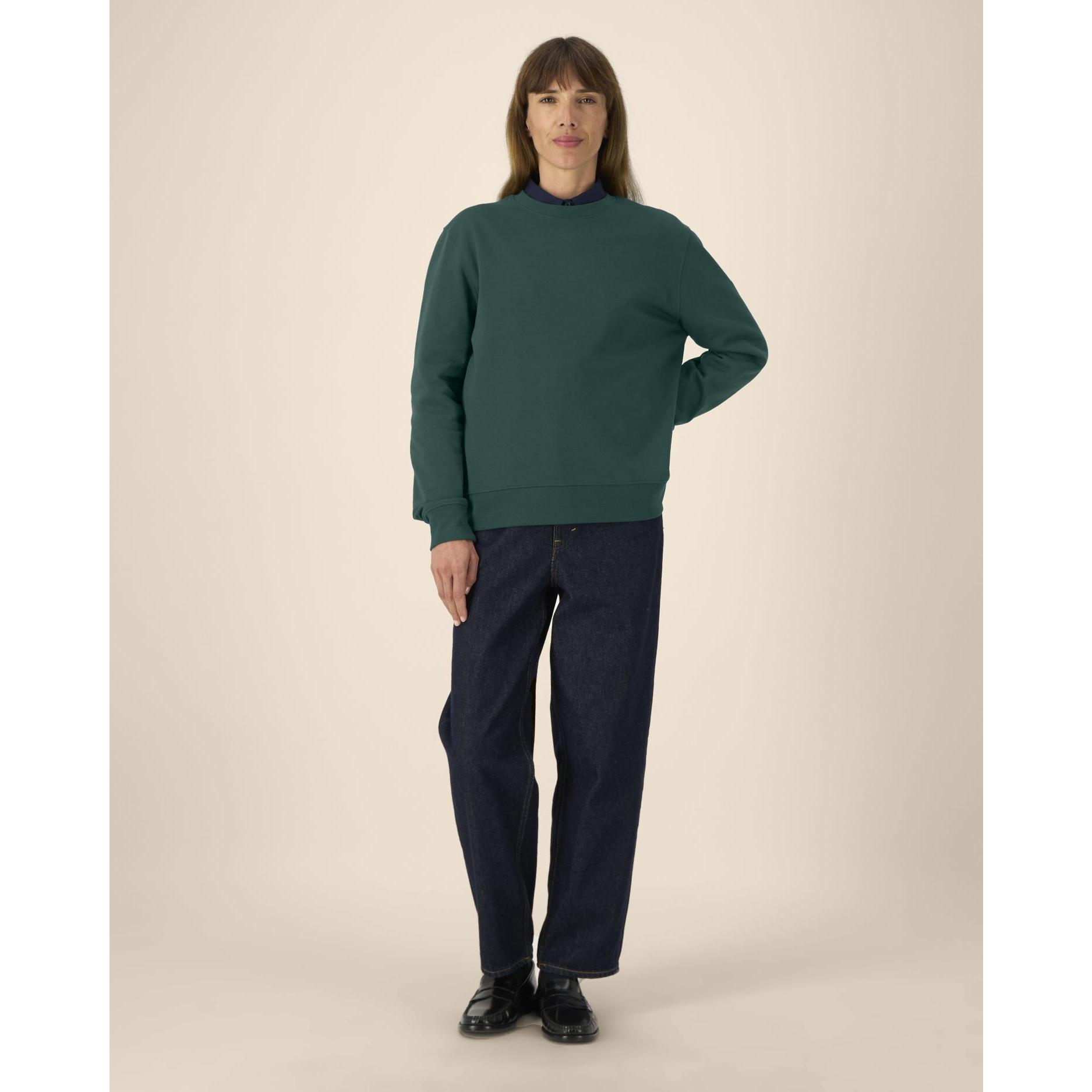 Hanorac la baza gâtului unisex Thinker Glazed Green 3XL