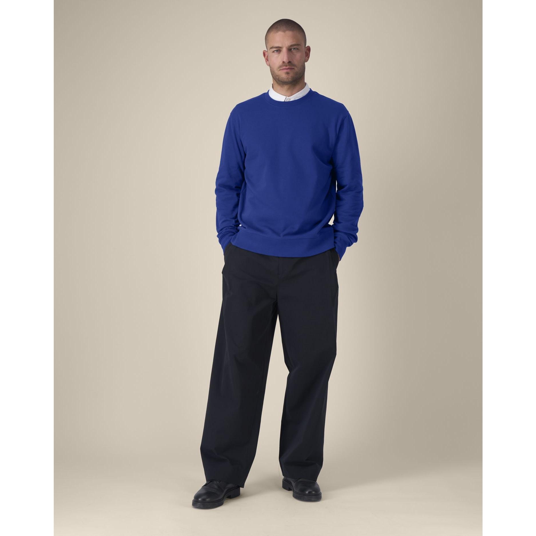 Hanorac la baza gâtului unisex Thinker Worker Blue 5XL