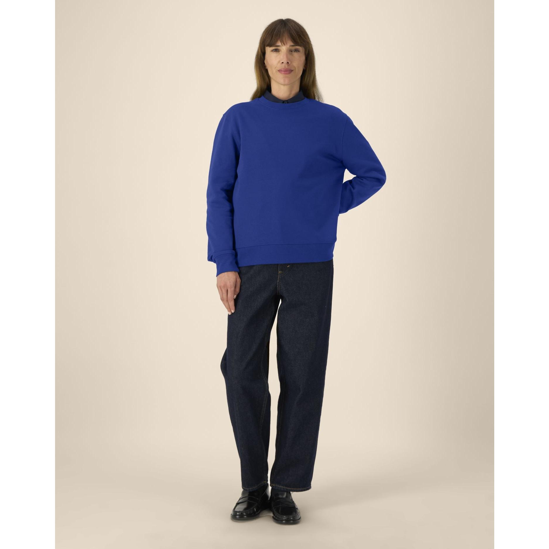 Hanorac la baza gâtului unisex Thinker Worker Blue 5XL