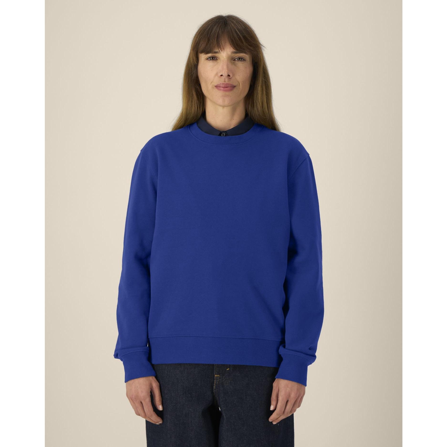 Hanorac la baza gâtului unisex Thinker Worker Blue 5XL