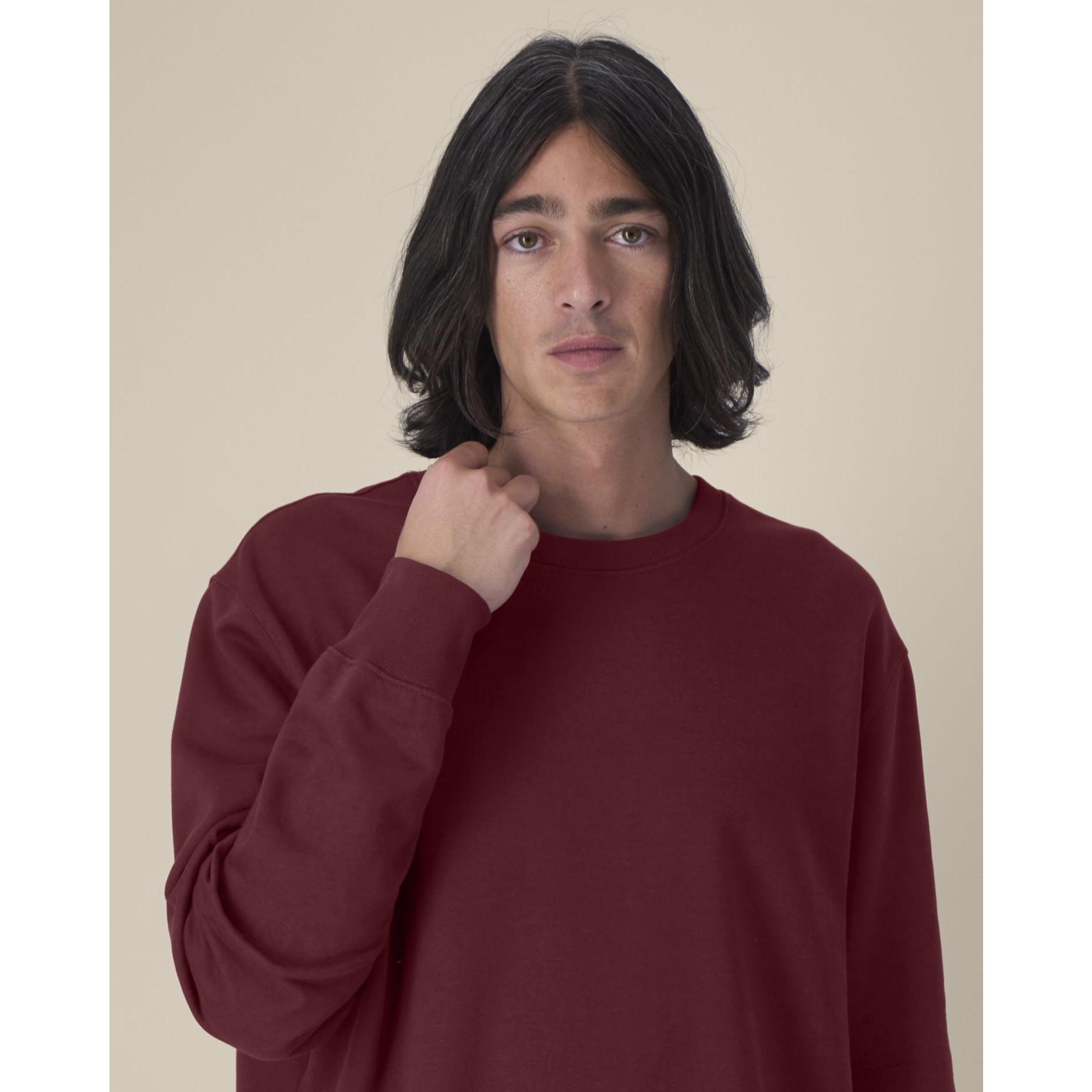 Hanorac la baza gâtului unisex Thinker Burgundy 5XL