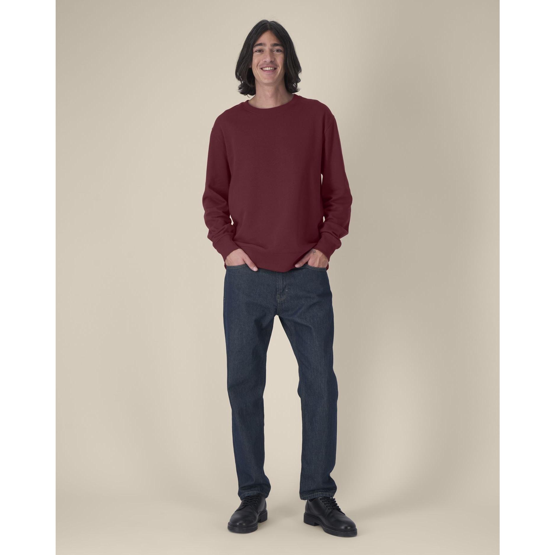 Hanorac la baza gâtului unisex Thinker Burgundy 5XL