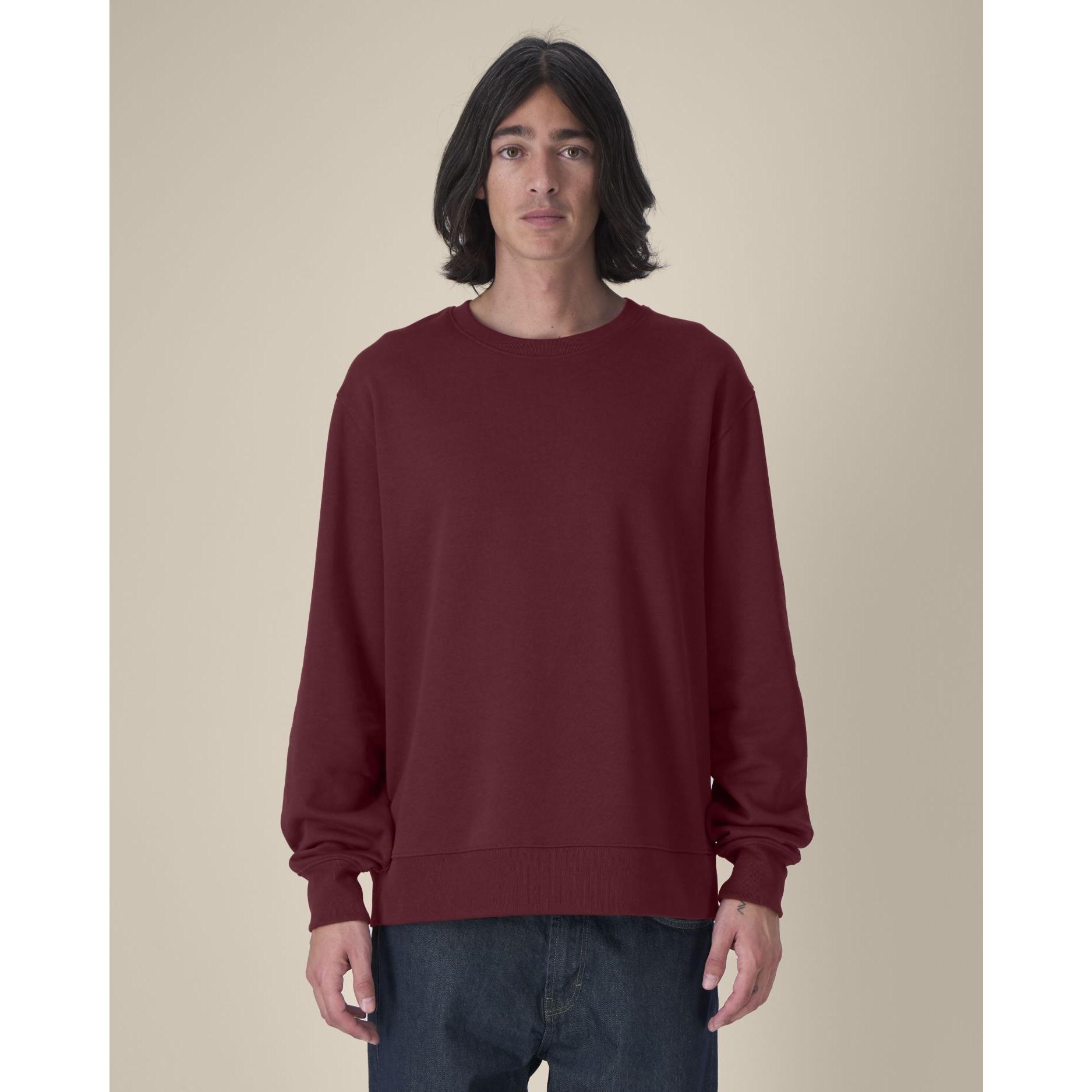 Hanorac la baza gâtului unisex Thinker Burgundy 5XL
