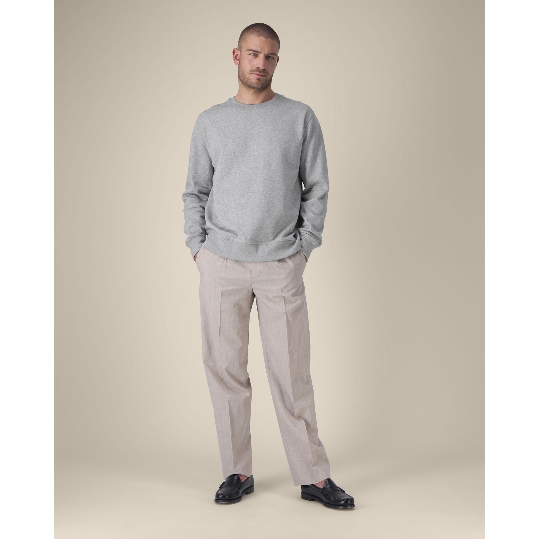 Hanorac la baza gâtului unisex Thinker Heather Grey 5XL
