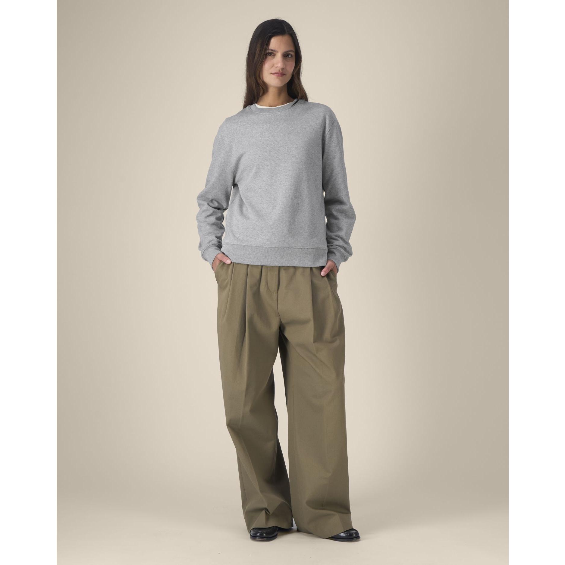 Hanorac la baza gâtului unisex Thinker Heather Grey 5XL