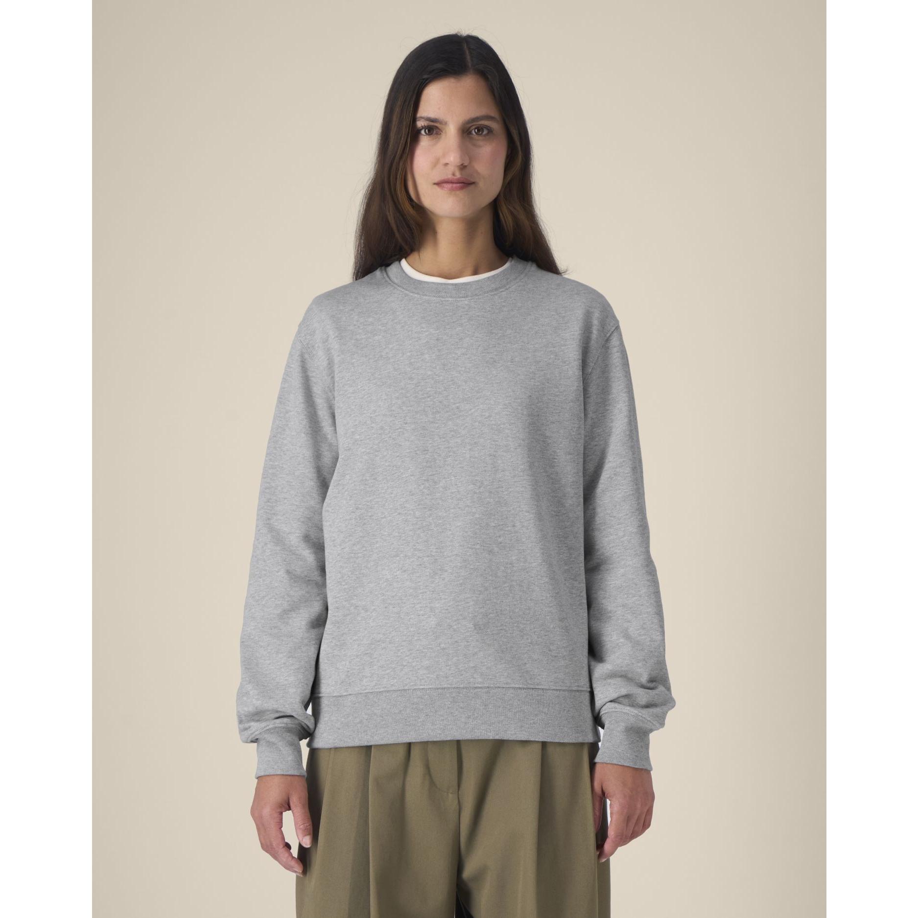 Hanorac la baza gâtului unisex Thinker Heather Grey 5XL