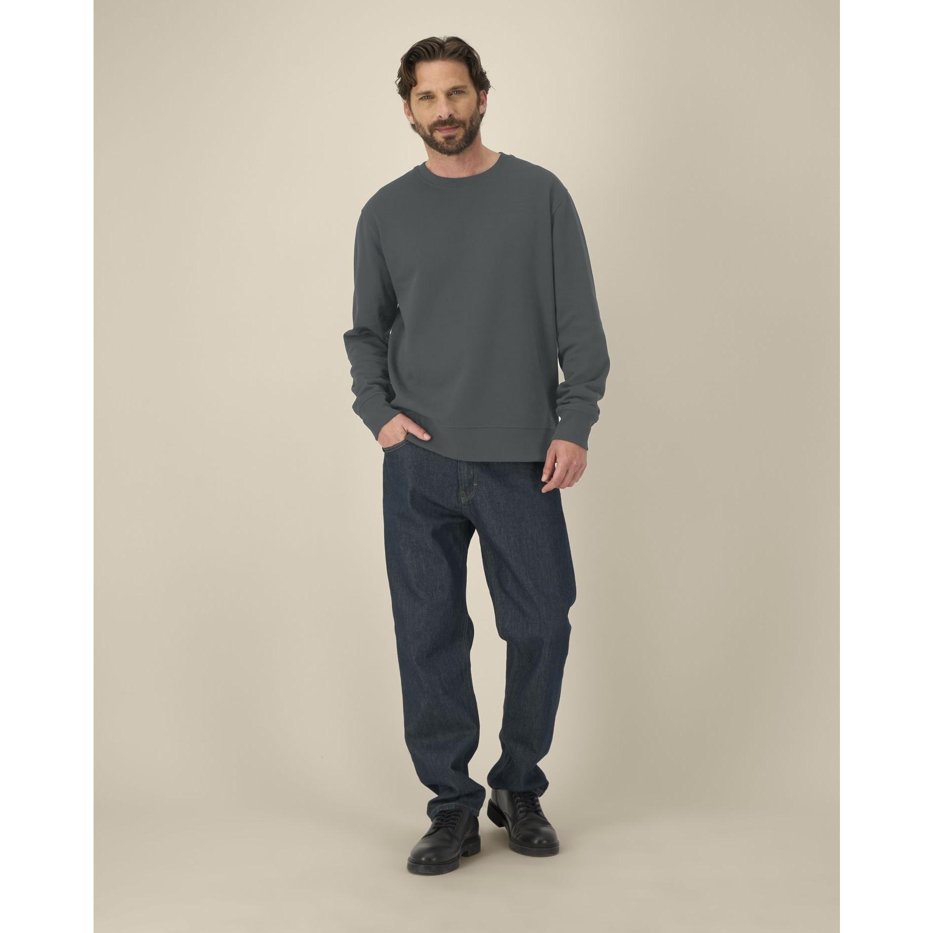 Hanorac la baza gâtului unisex Thinker Anthracite 3XL
