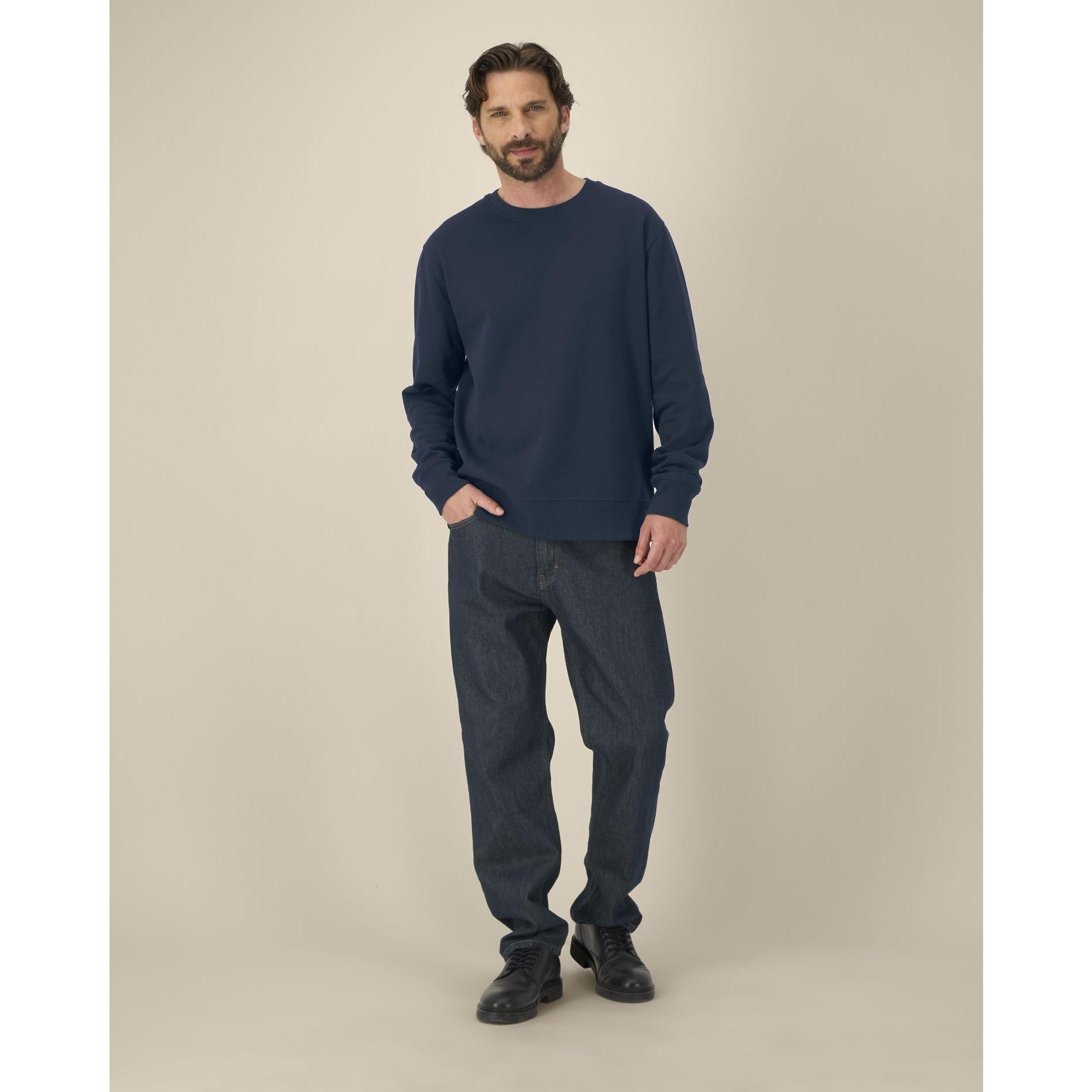 Hanorac la baza gâtului unisex Thinker French Navy XL