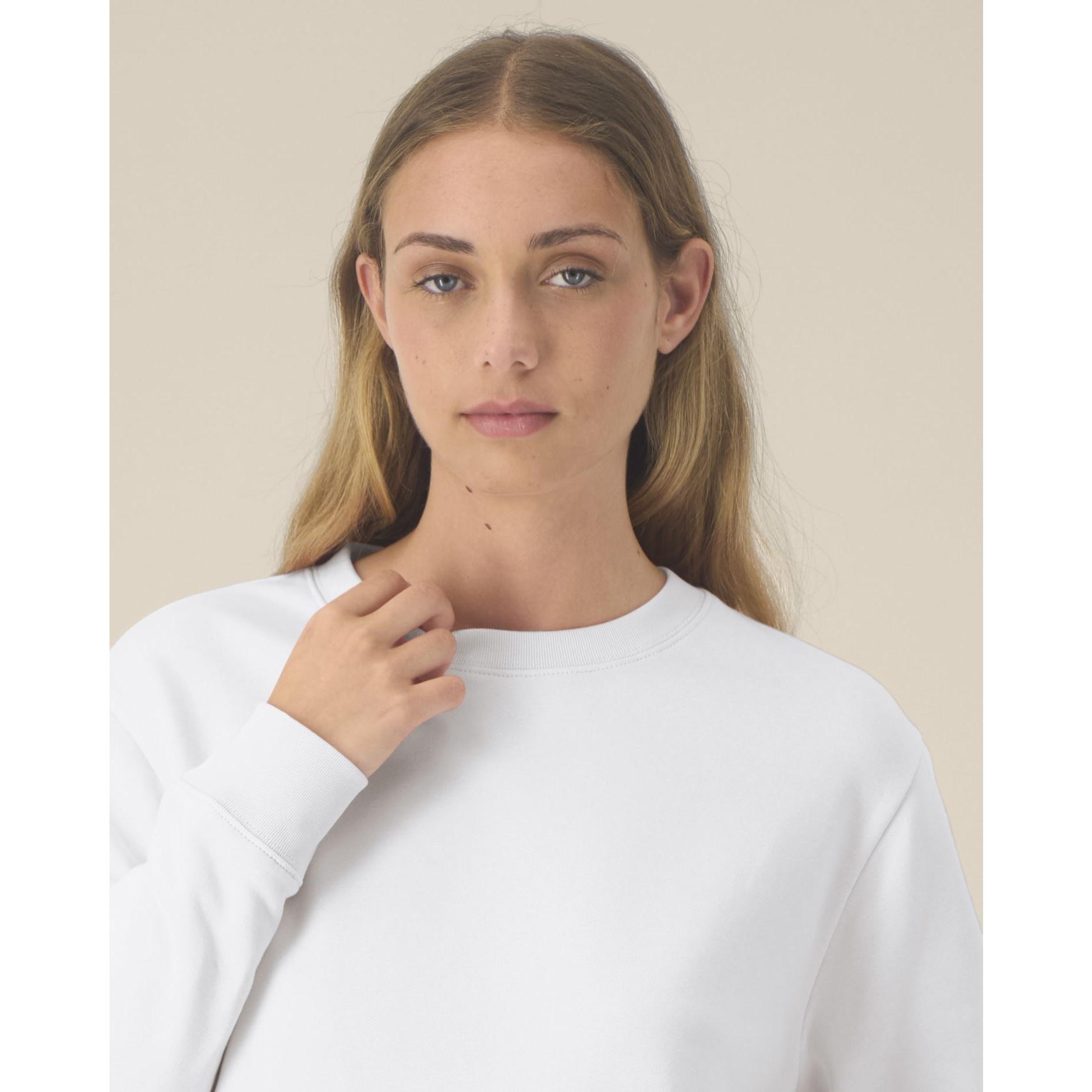Hanorac la baza gâtului pentru femei Stella Thinker White 3XL