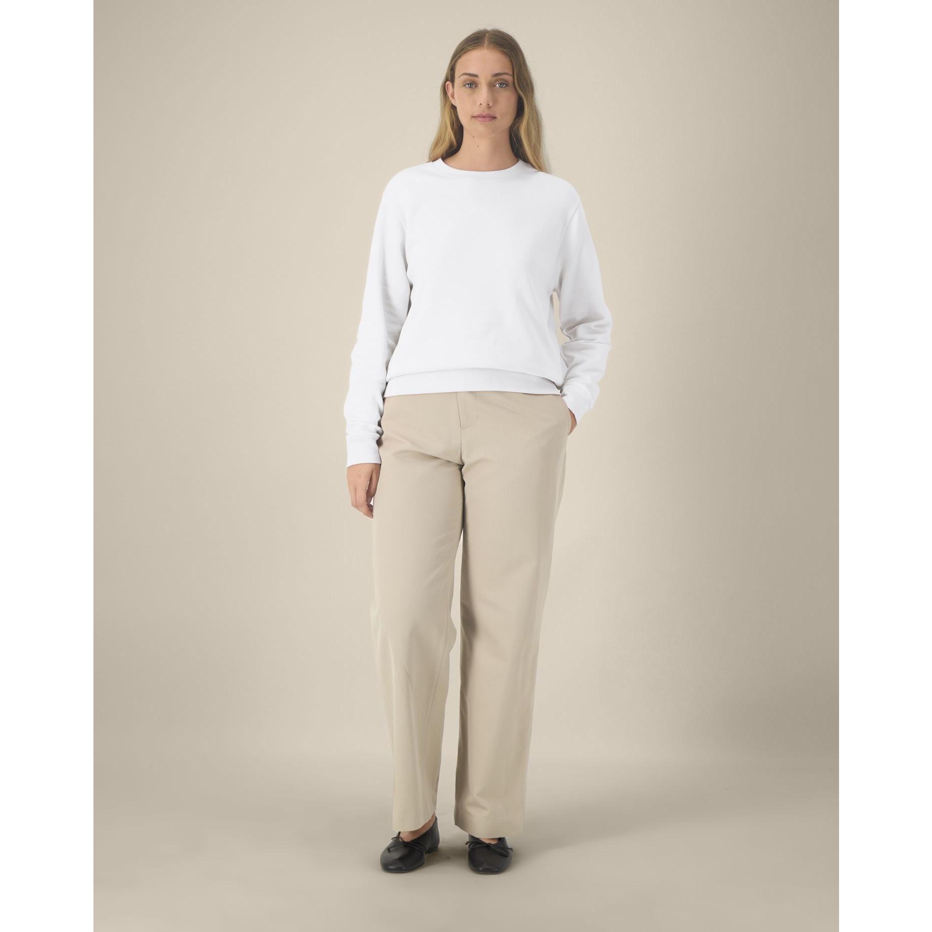 Hanorac la baza gâtului pentru femei Stella Thinker White 3XL