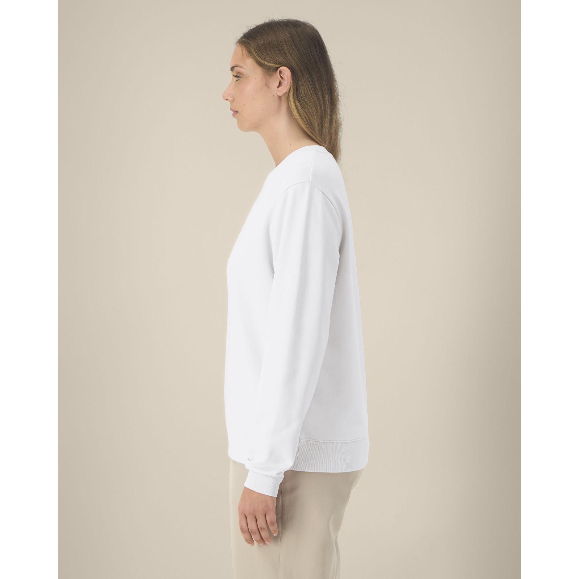 Hanorac la baza gâtului pentru femei Stella Thinker White 3XL