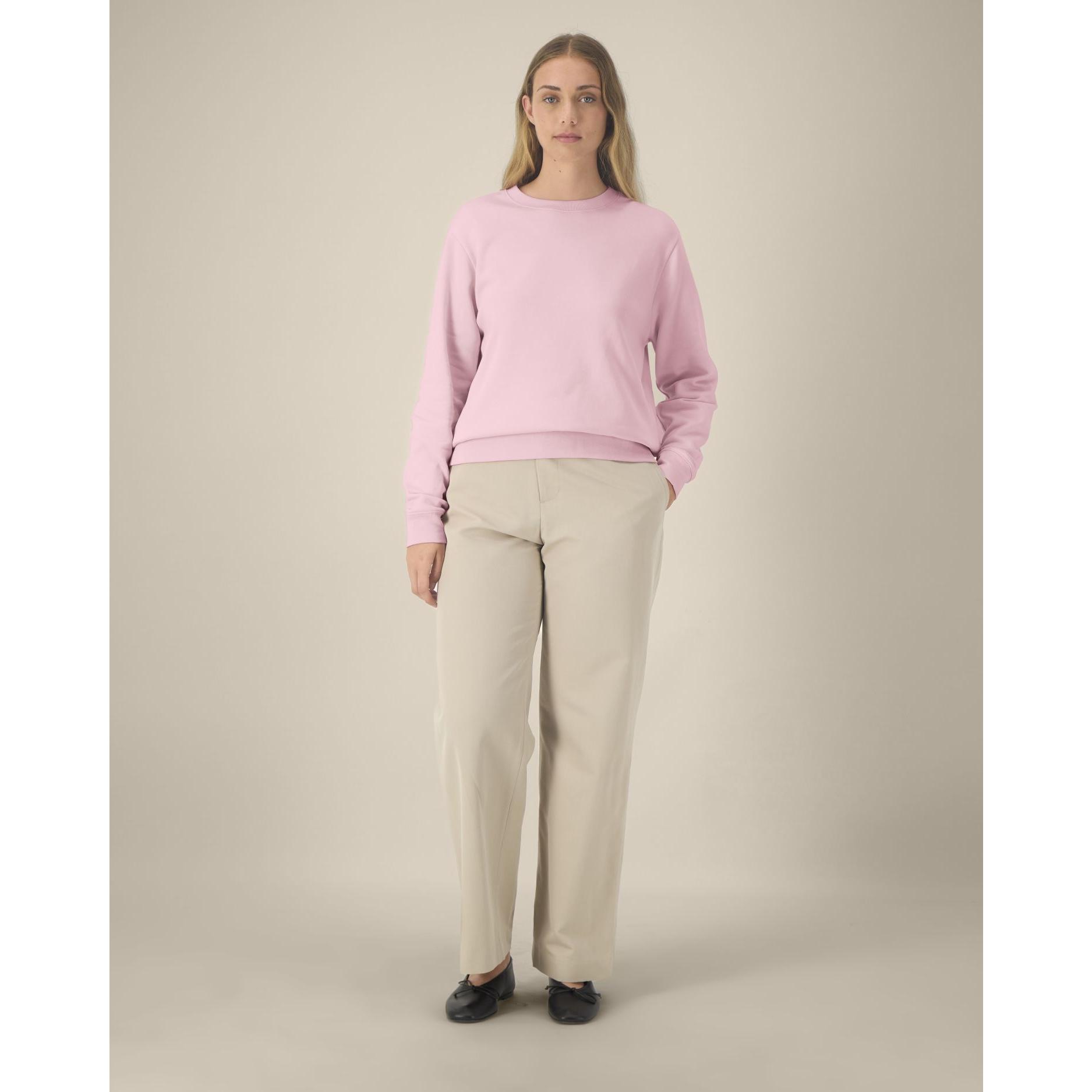 Hanorac la baza gâtului pentru femei Stella Thinker Cotton Pink L