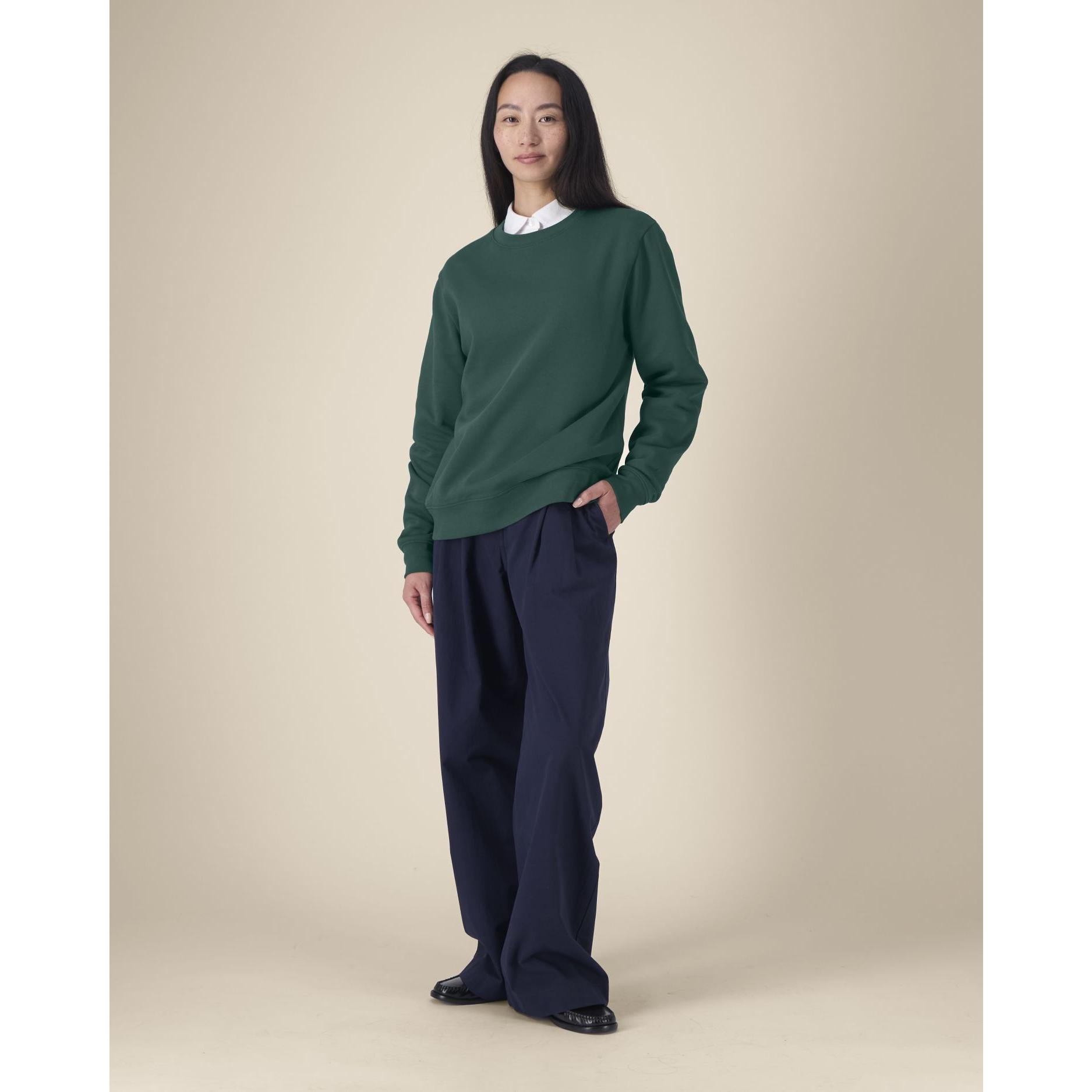 Hanorac la baza gâtului pentru femei Stella Thinker Glazed Green L