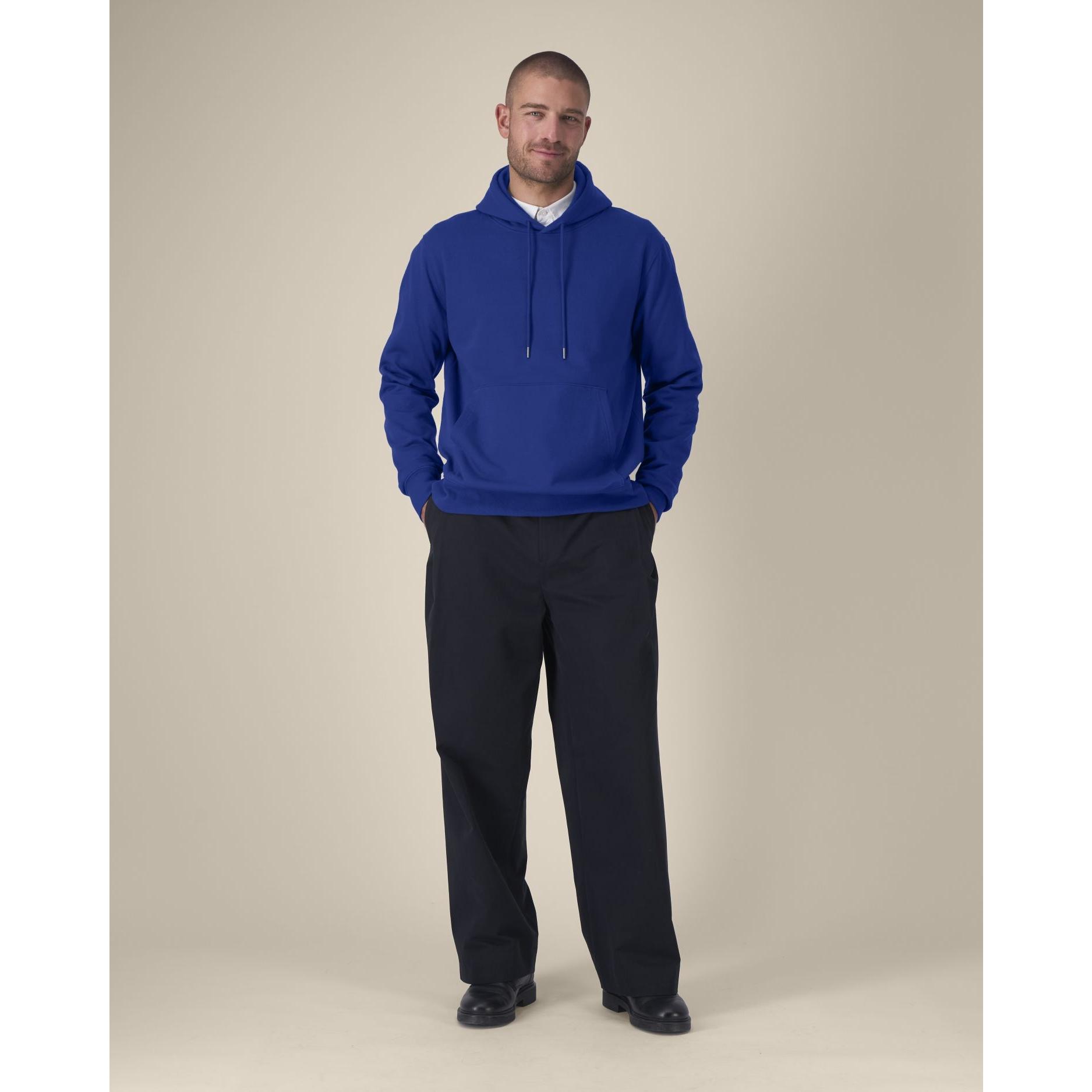 Hanorac cu glugă unisex Gamechanger Worker Blue 2XS