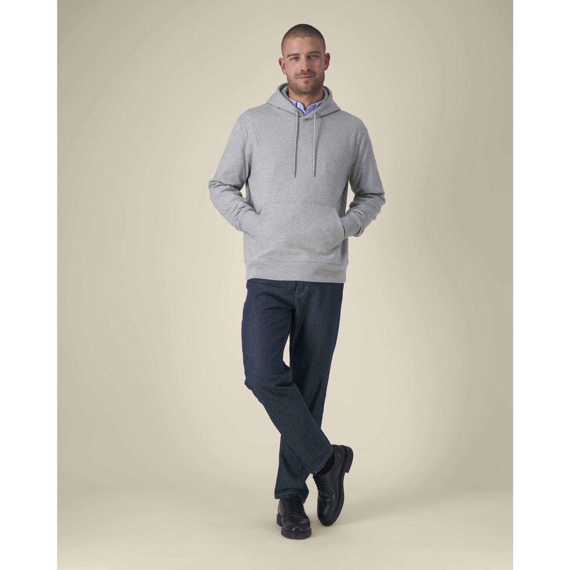 Hanorac cu glugă unisex Gamechanger Heather Grey M