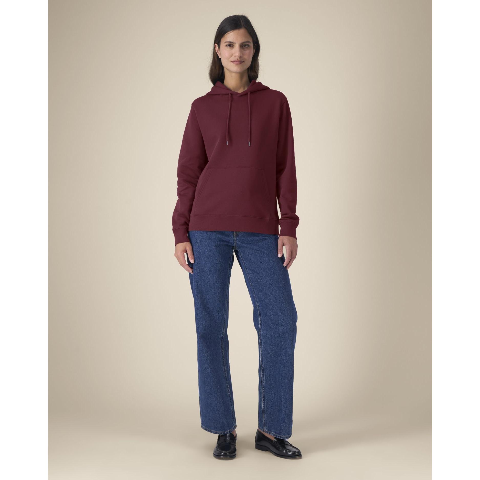 Hanorac cu glugă pentru femei Stella Gamechanger Burgundy 3XL