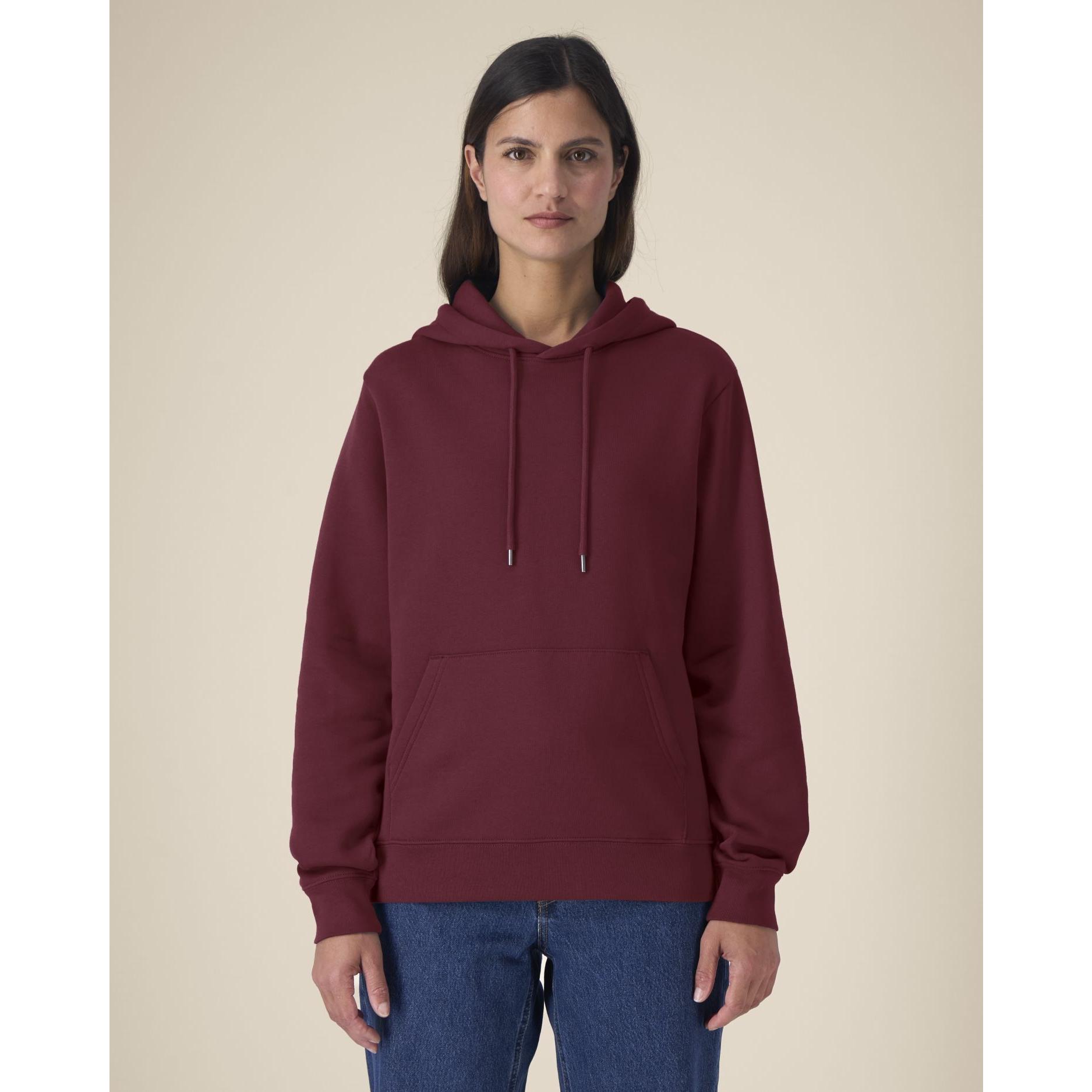 Hanorac cu glugă pentru femei Stella Gamechanger Burgundy 3XL