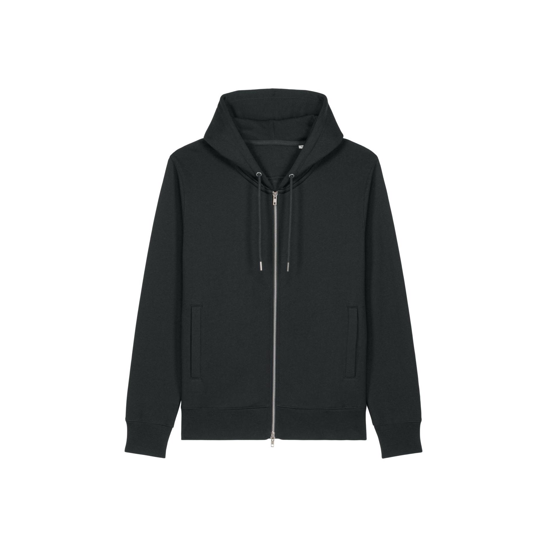Hanorac cu fermoar unisex Astor Black M
