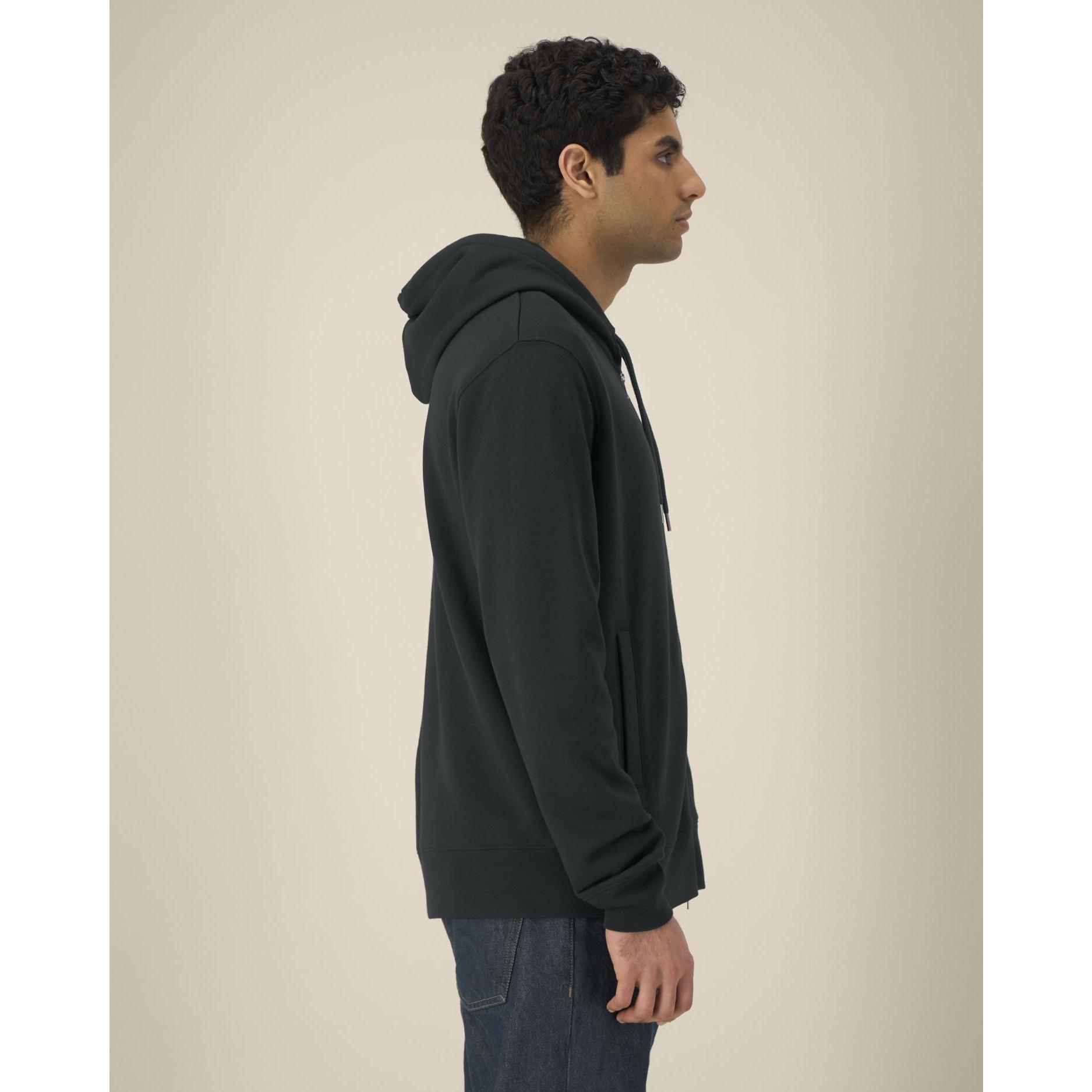 Hanorac cu fermoar unisex Astor Black M