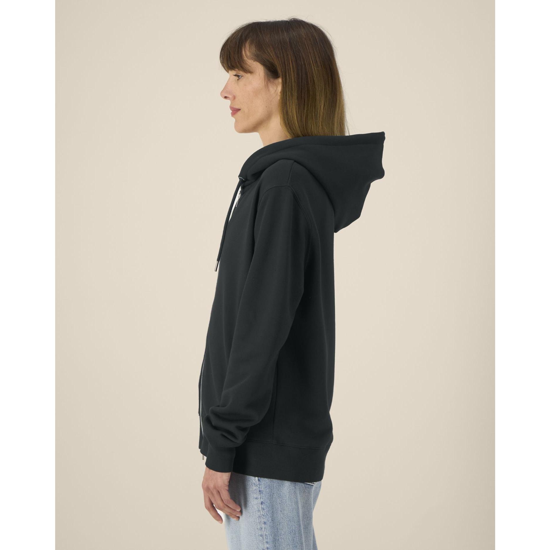 Hanorac cu fermoar unisex Astor Black M