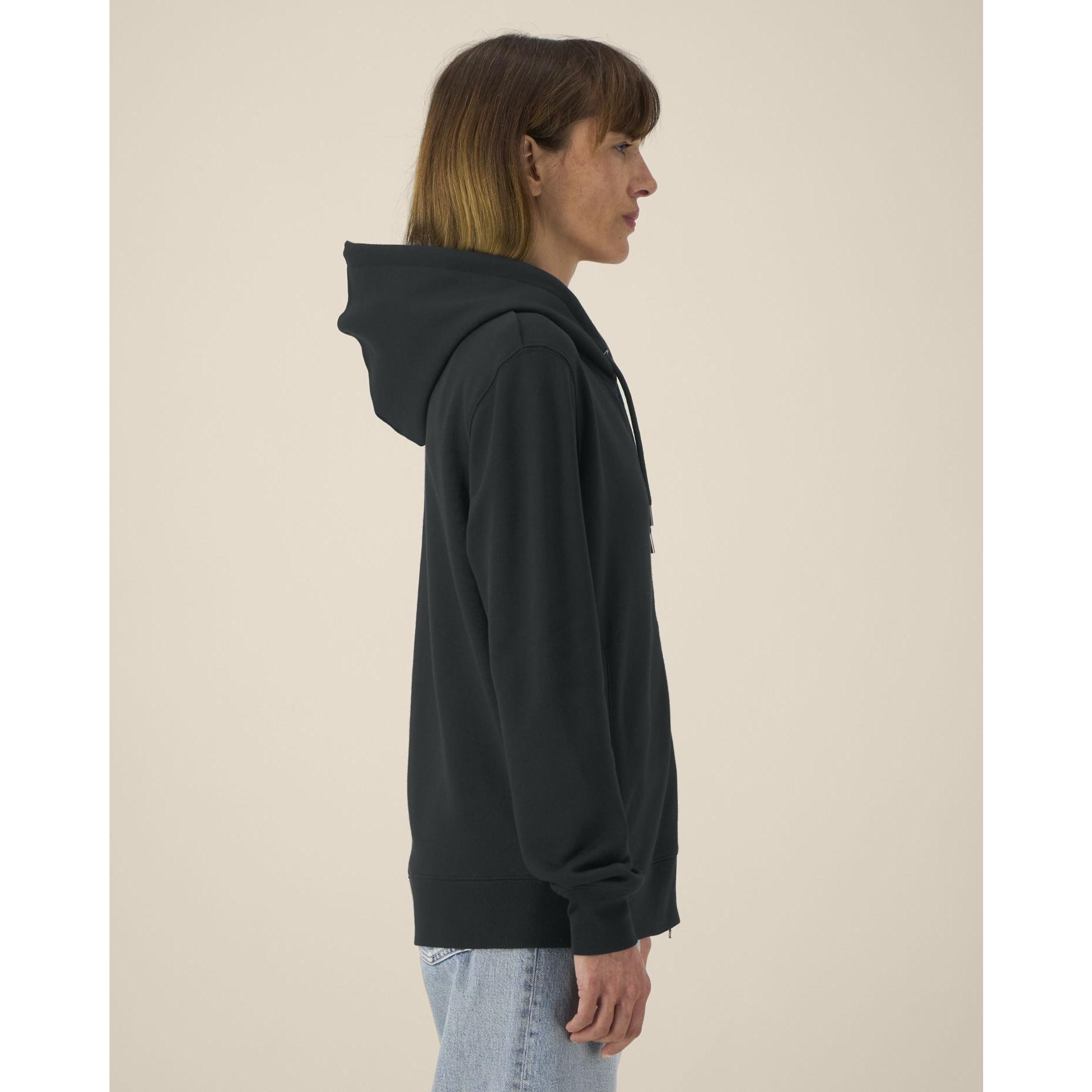 Hanorac cu fermoar unisex Astor Black M