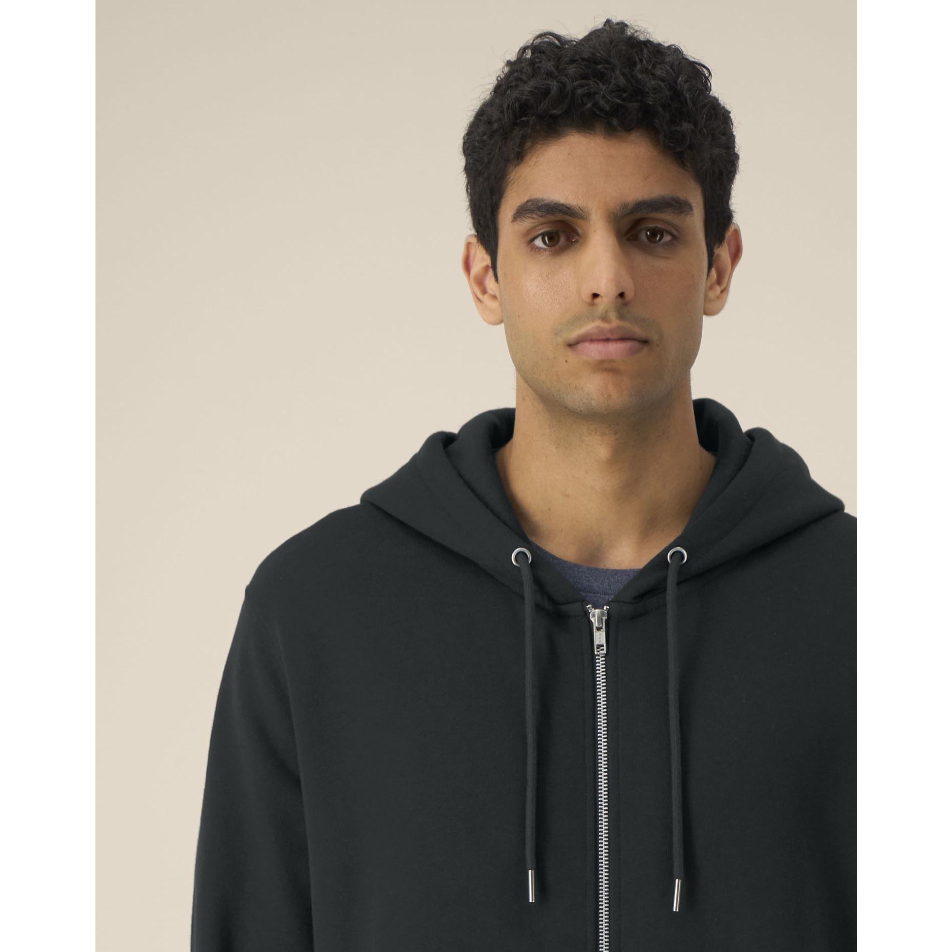Hanorac cu fermoar unisex Astor Black M