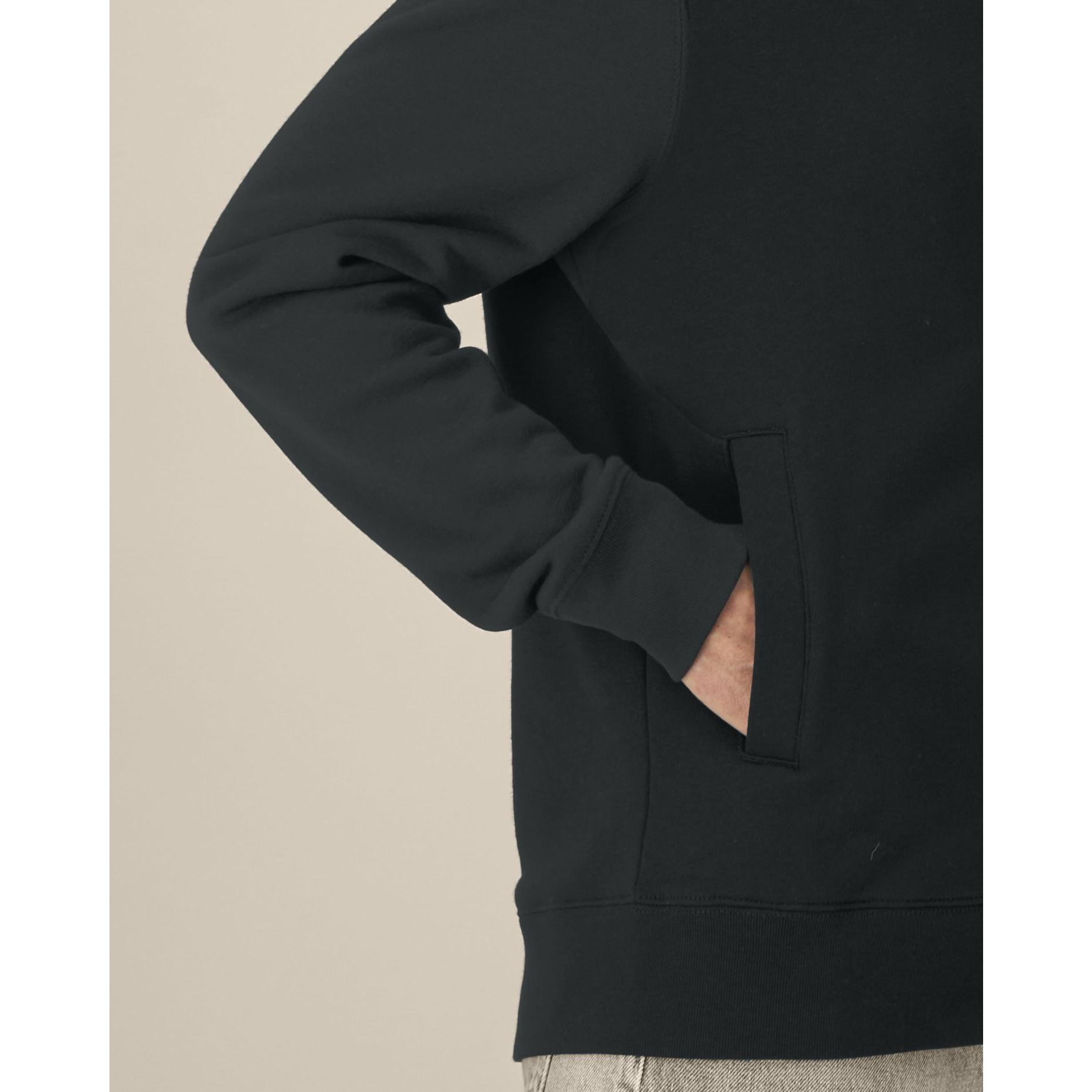 Hanorac cu fermoar unisex Astor Black M