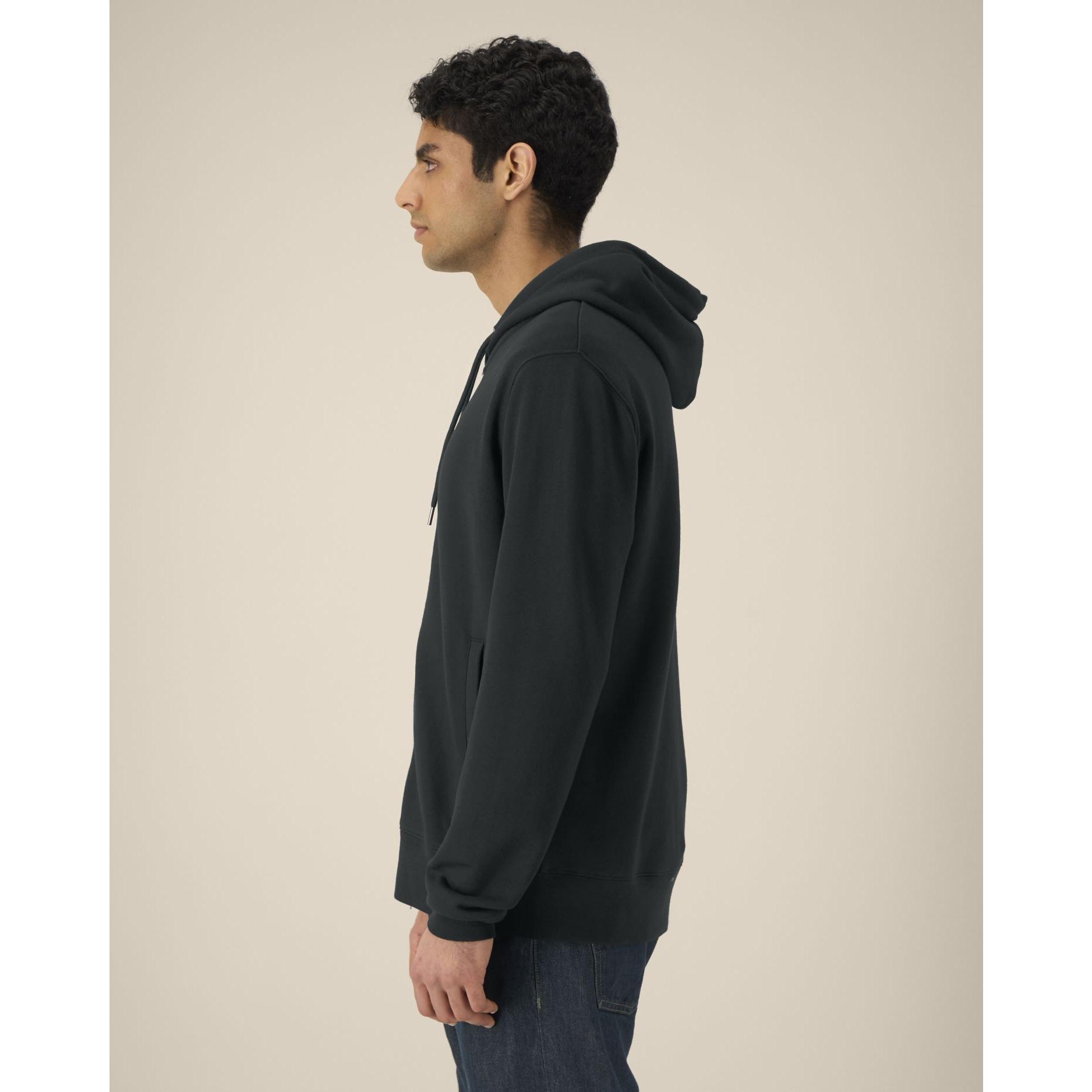 Hanorac cu fermoar unisex Astor Black M