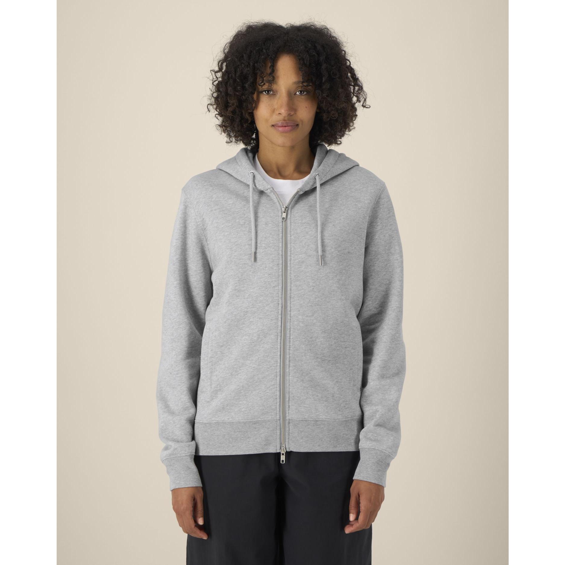 Hanorac cu fermoar unisex Astor Heather Grey M