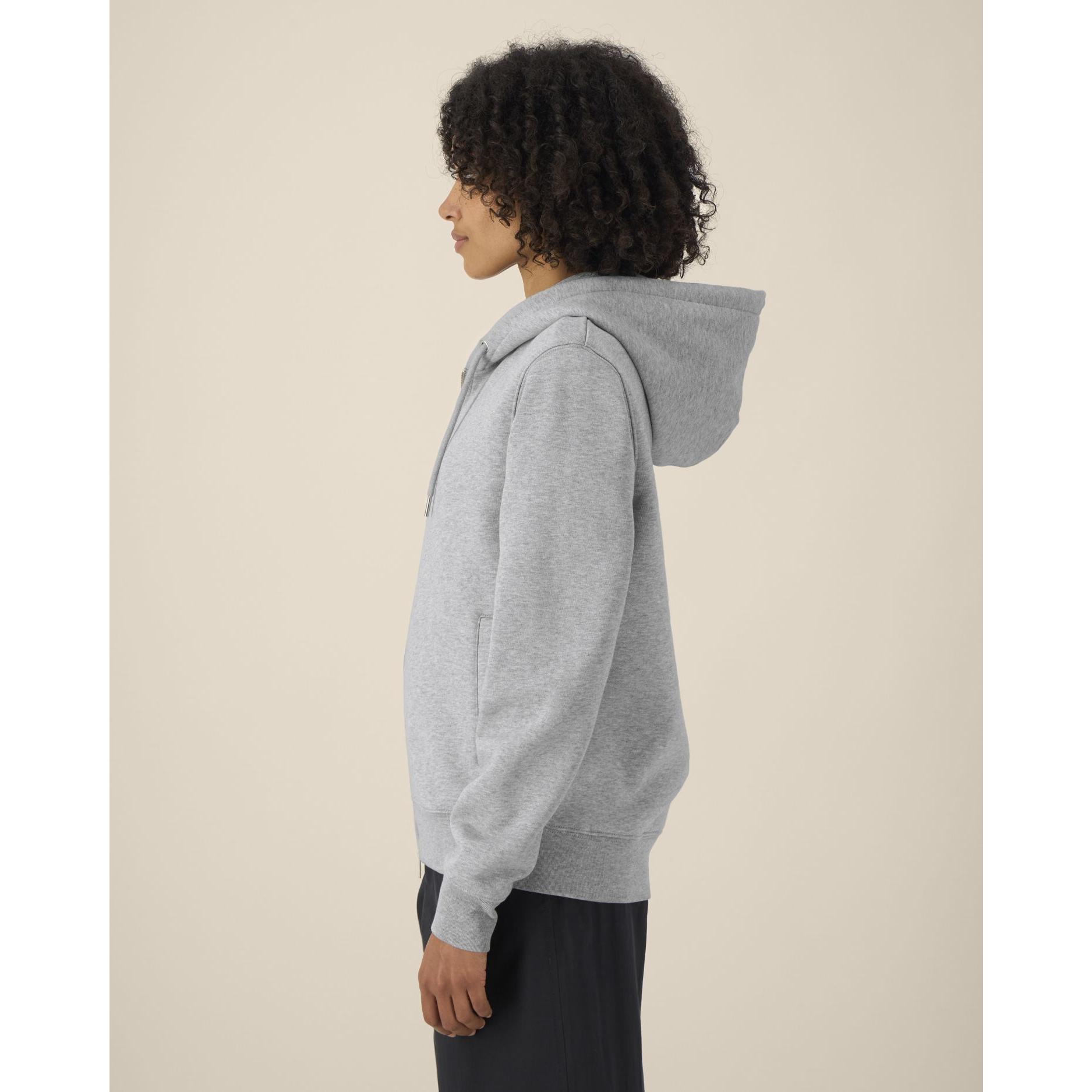 Hanorac cu fermoar unisex Astor Heather Grey M