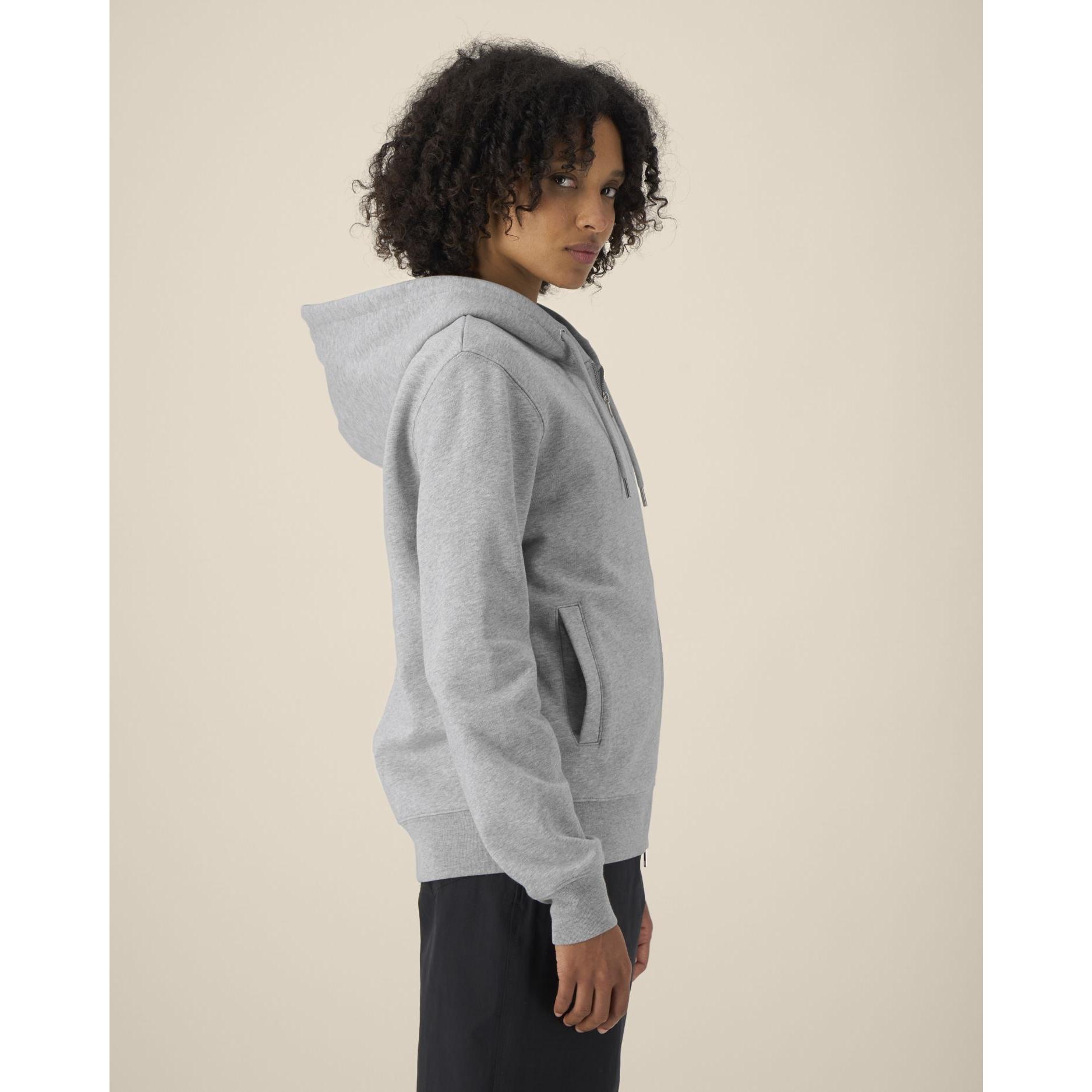 Hanorac cu fermoar unisex Astor Heather Grey M