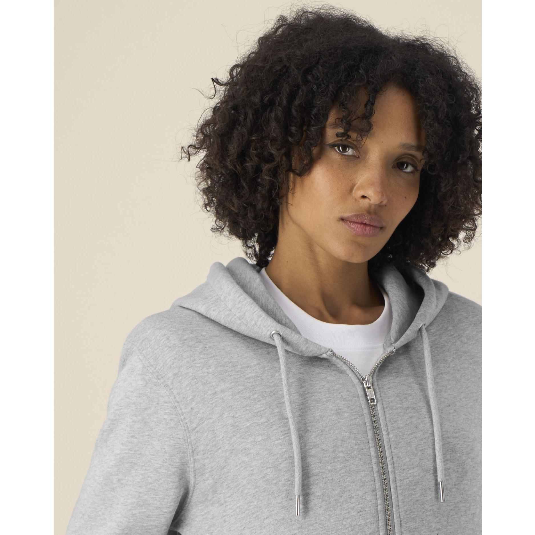 Hanorac cu fermoar unisex Astor Heather Grey M