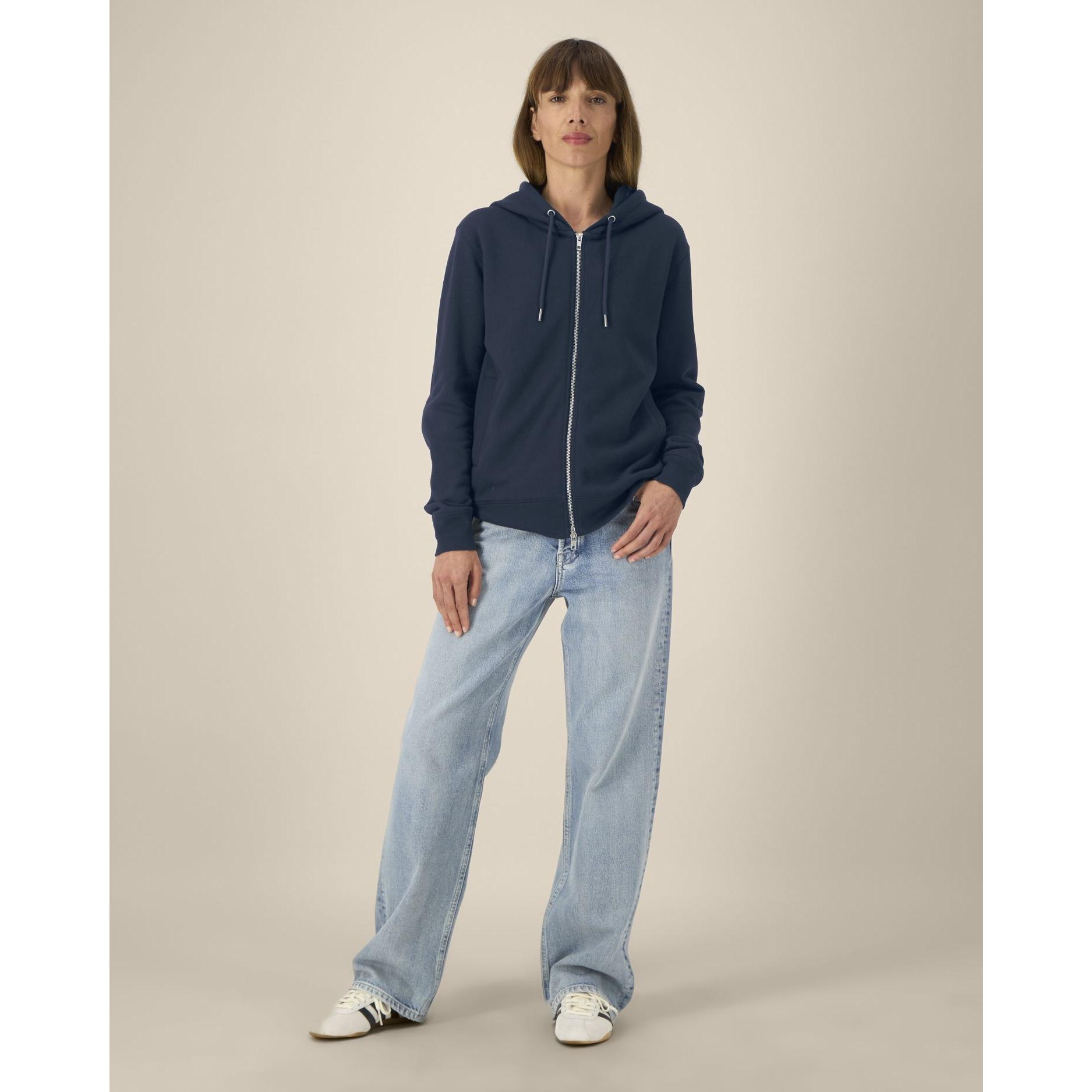 Hanorac cu fermoar unisex Astor French Navy M