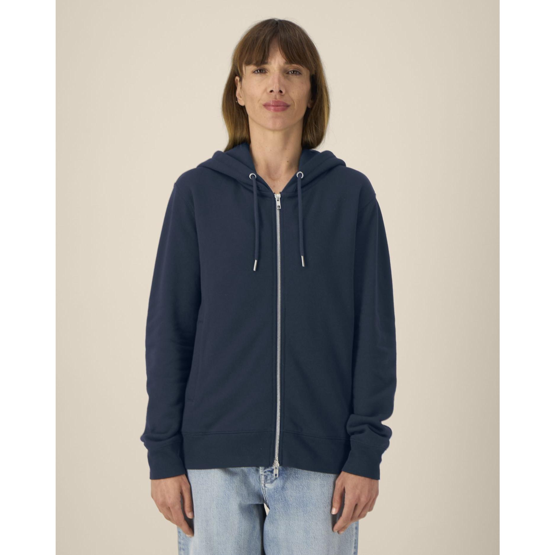 Hanorac cu fermoar unisex Astor French Navy M