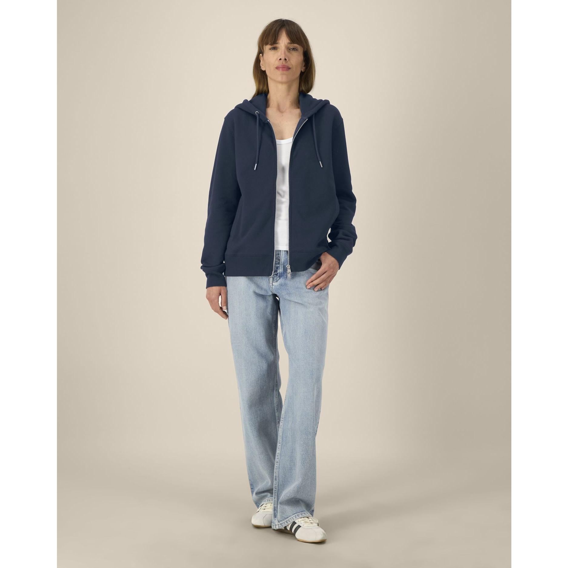 Hanorac cu fermoar unisex Astor French Navy M
