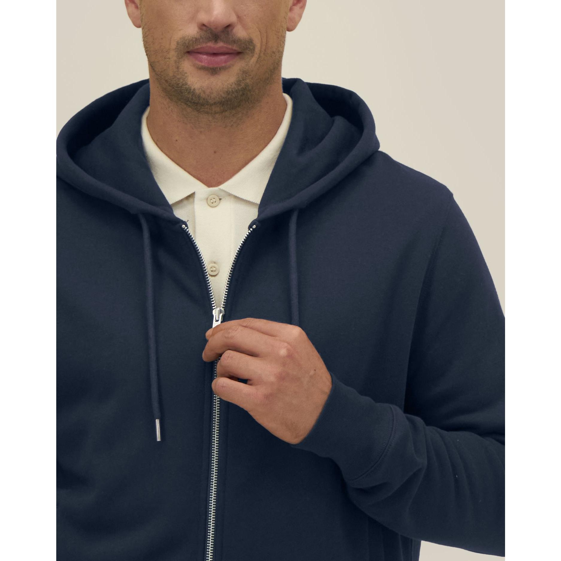 Hanorac cu fermoar unisex Astor French Navy M