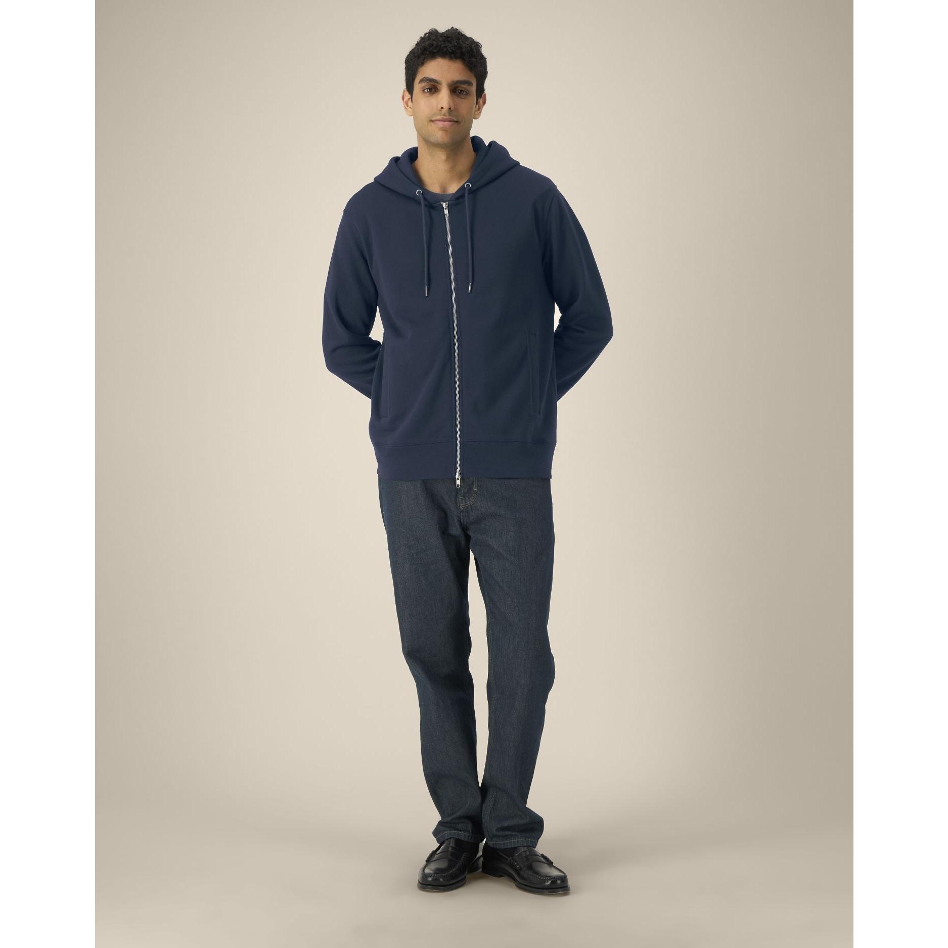 Hanorac cu fermoar unisex Astor French Navy M