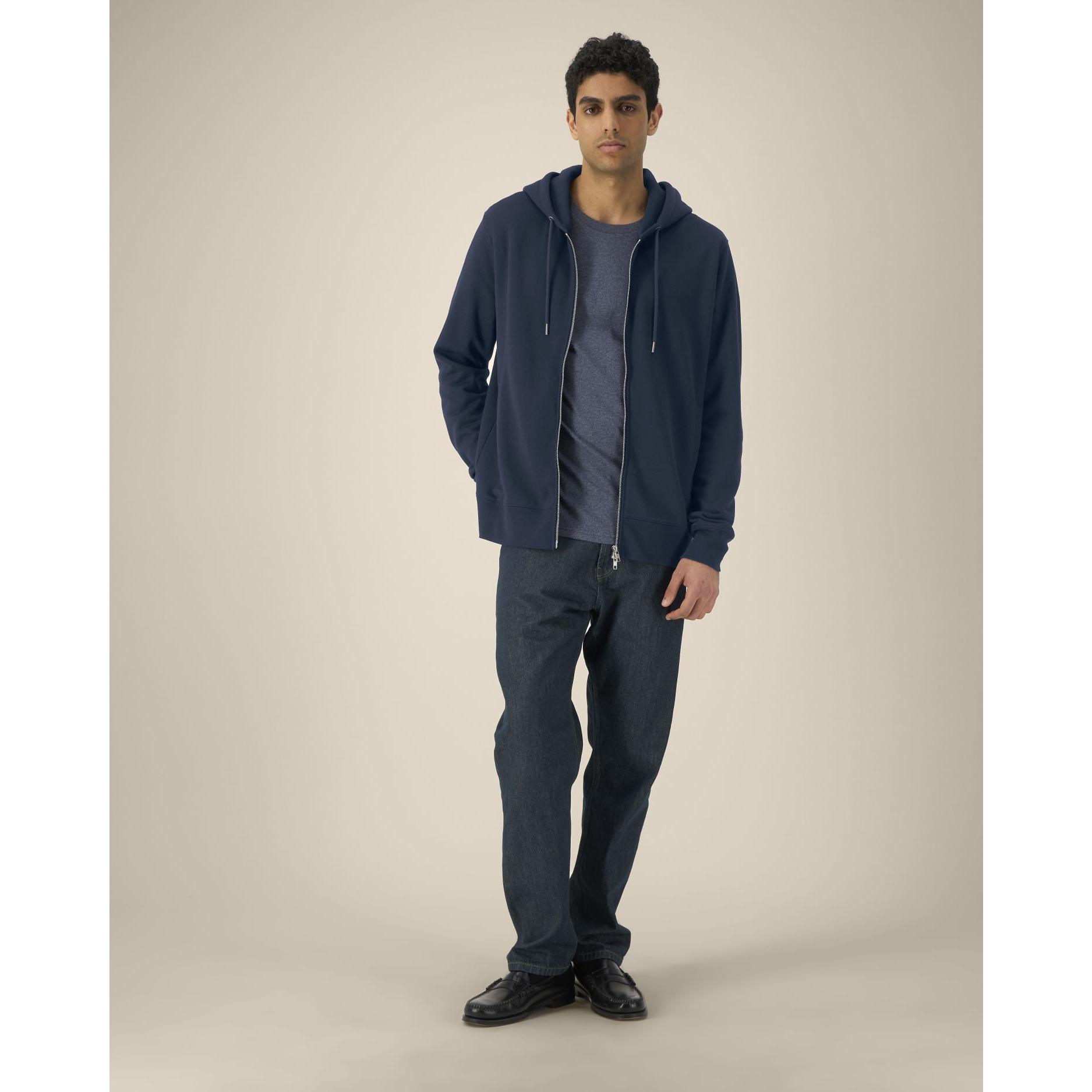 Hanorac cu fermoar unisex Astor French Navy M