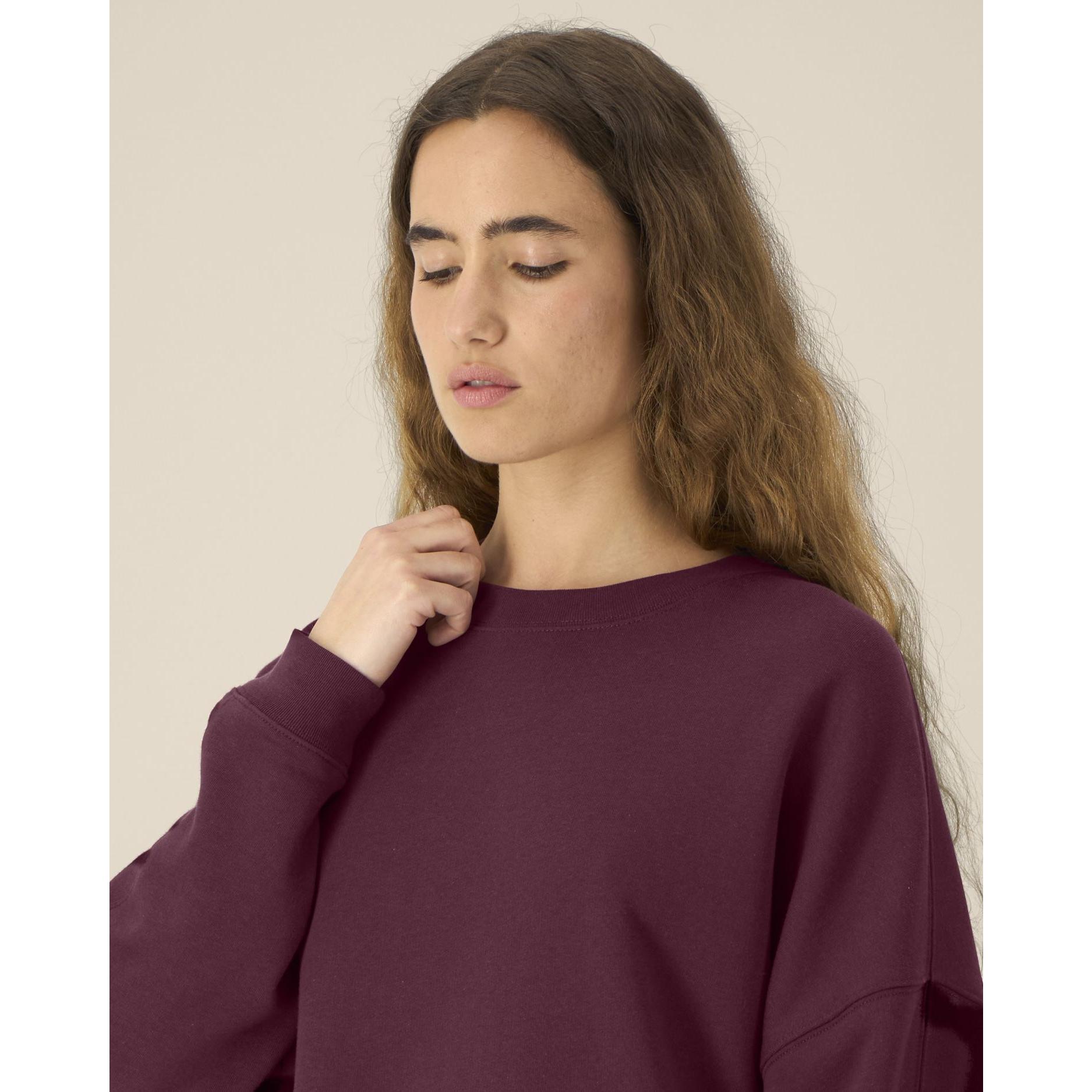 Hanorac la baza gâtului pentru femei Stella Lianna Deep Plum XL