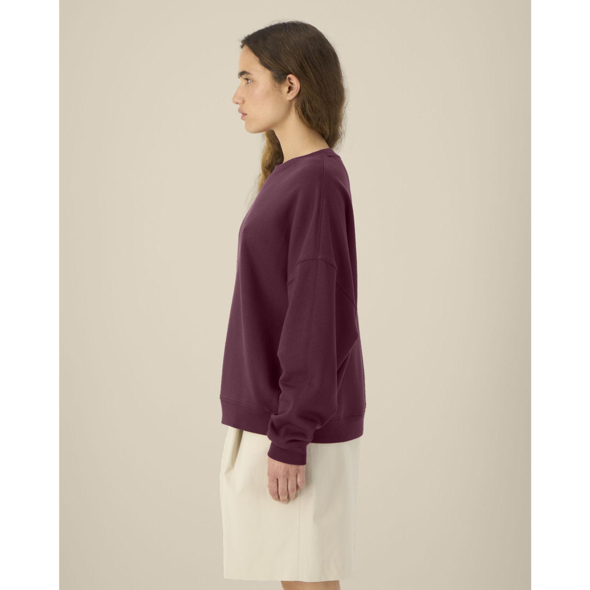 Hanorac la baza gâtului pentru femei Stella Lianna Deep Plum XL