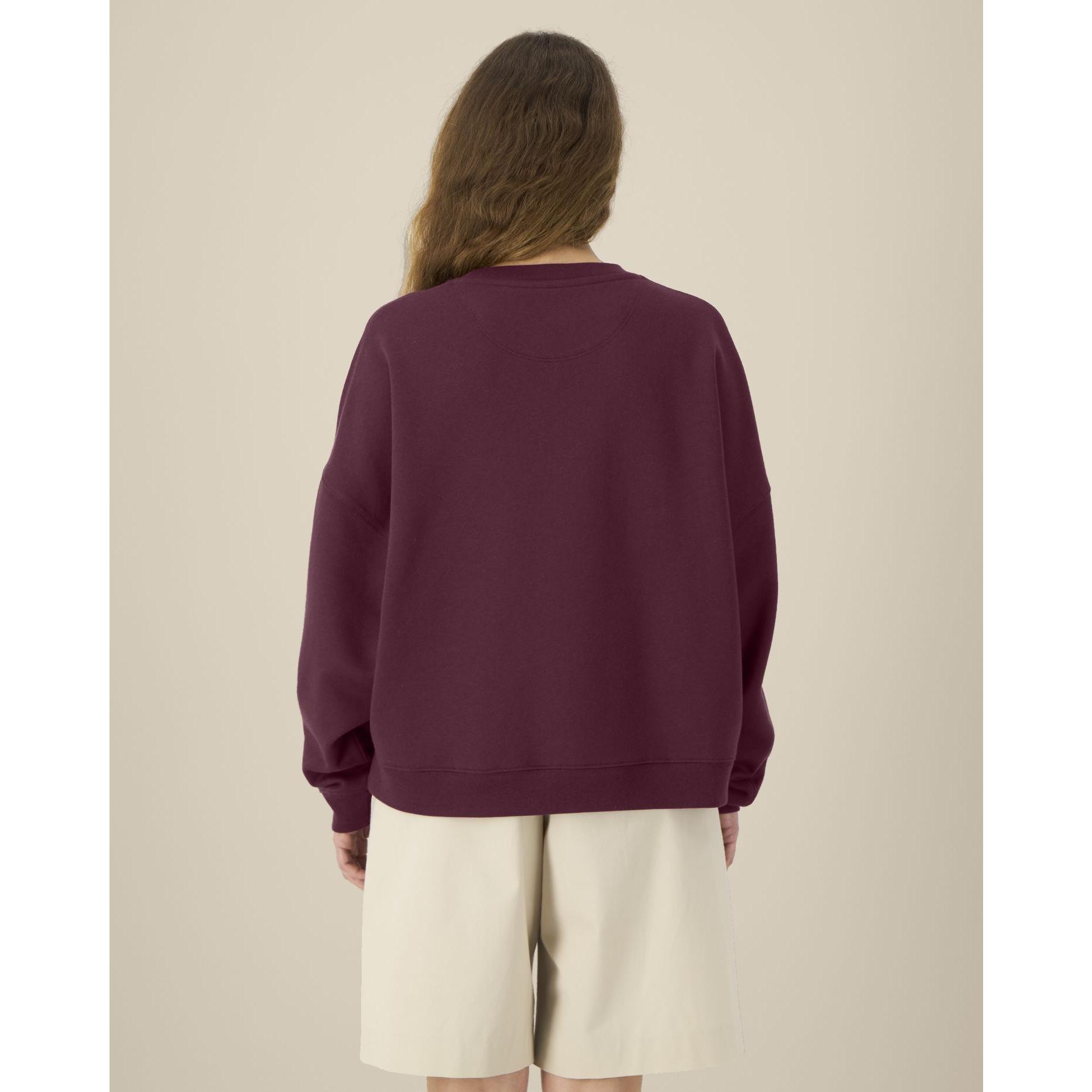 Hanorac la baza gâtului pentru femei Stella Lianna Deep Plum XL