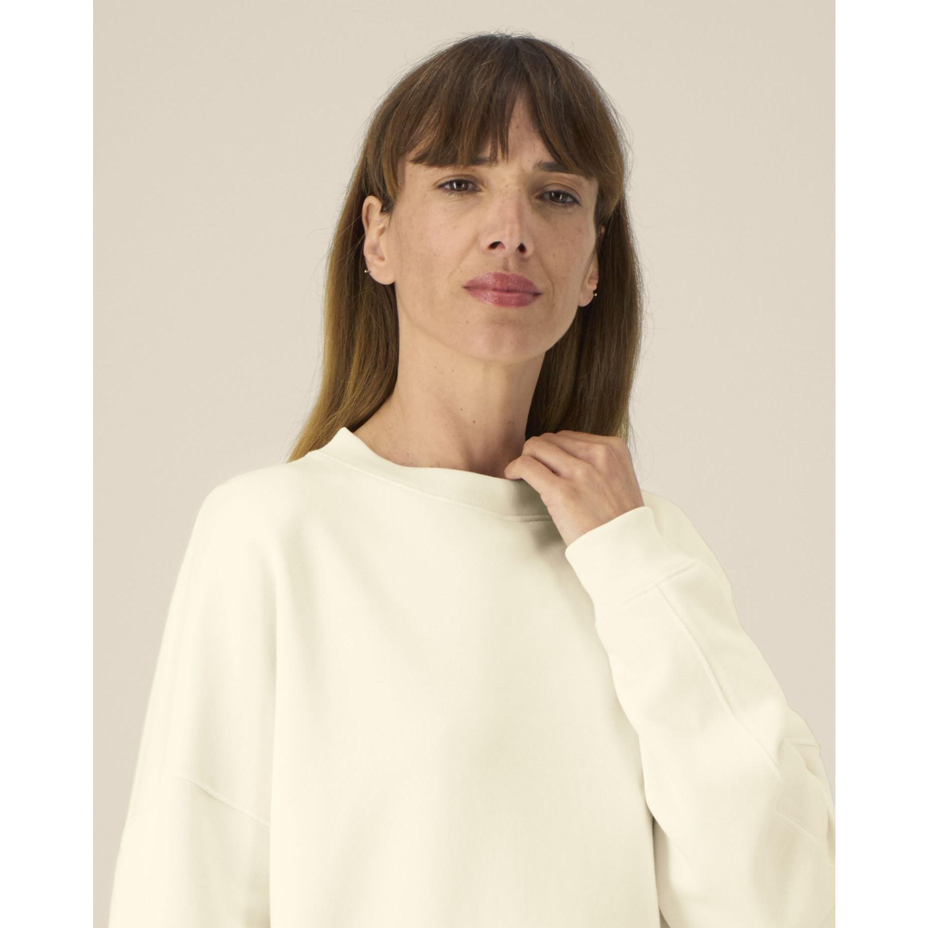 Hanorac la baza gâtului pentru femei Stella Lianna Cream XL