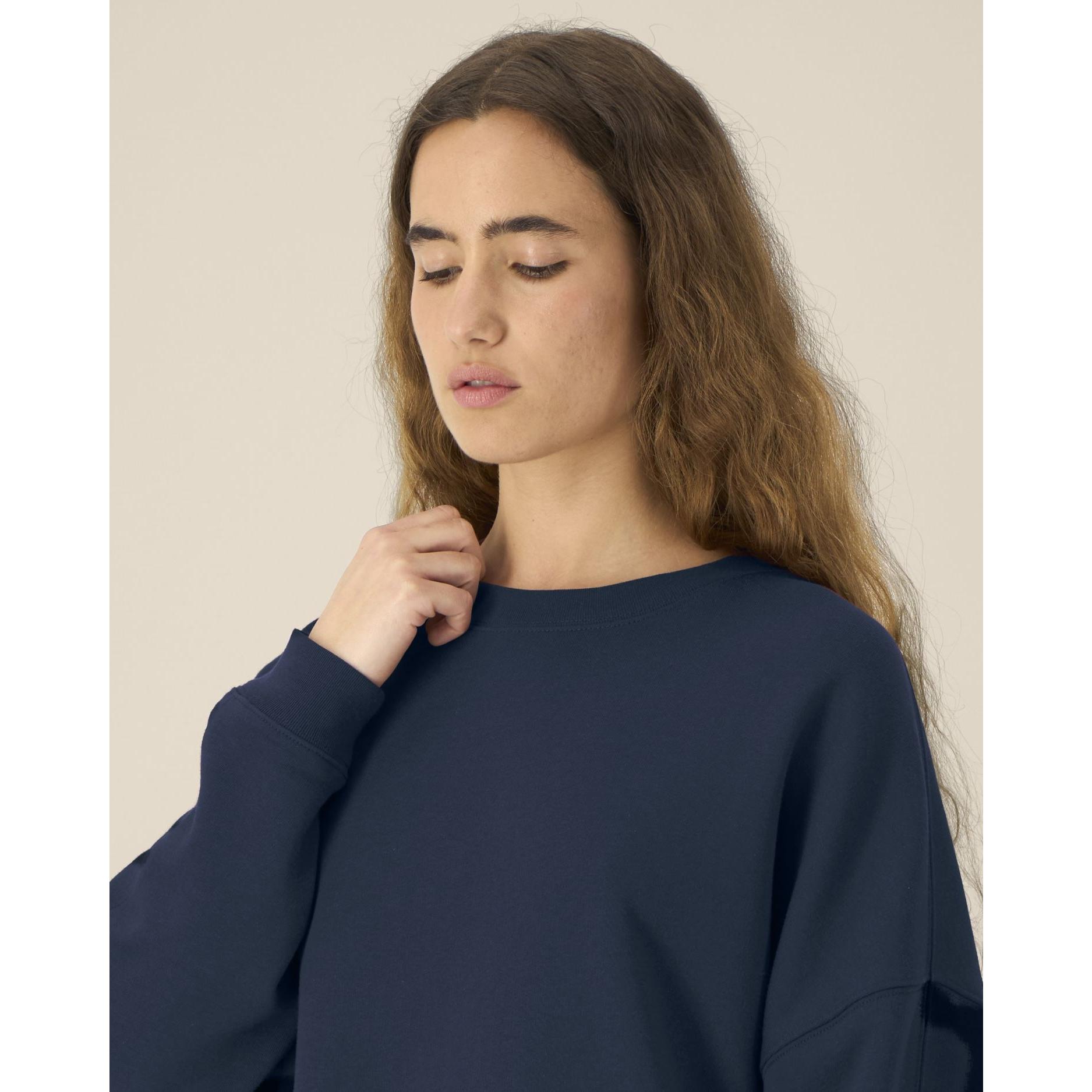 Hanorac la baza gâtului pentru femei Stella Lianna French Navy XL