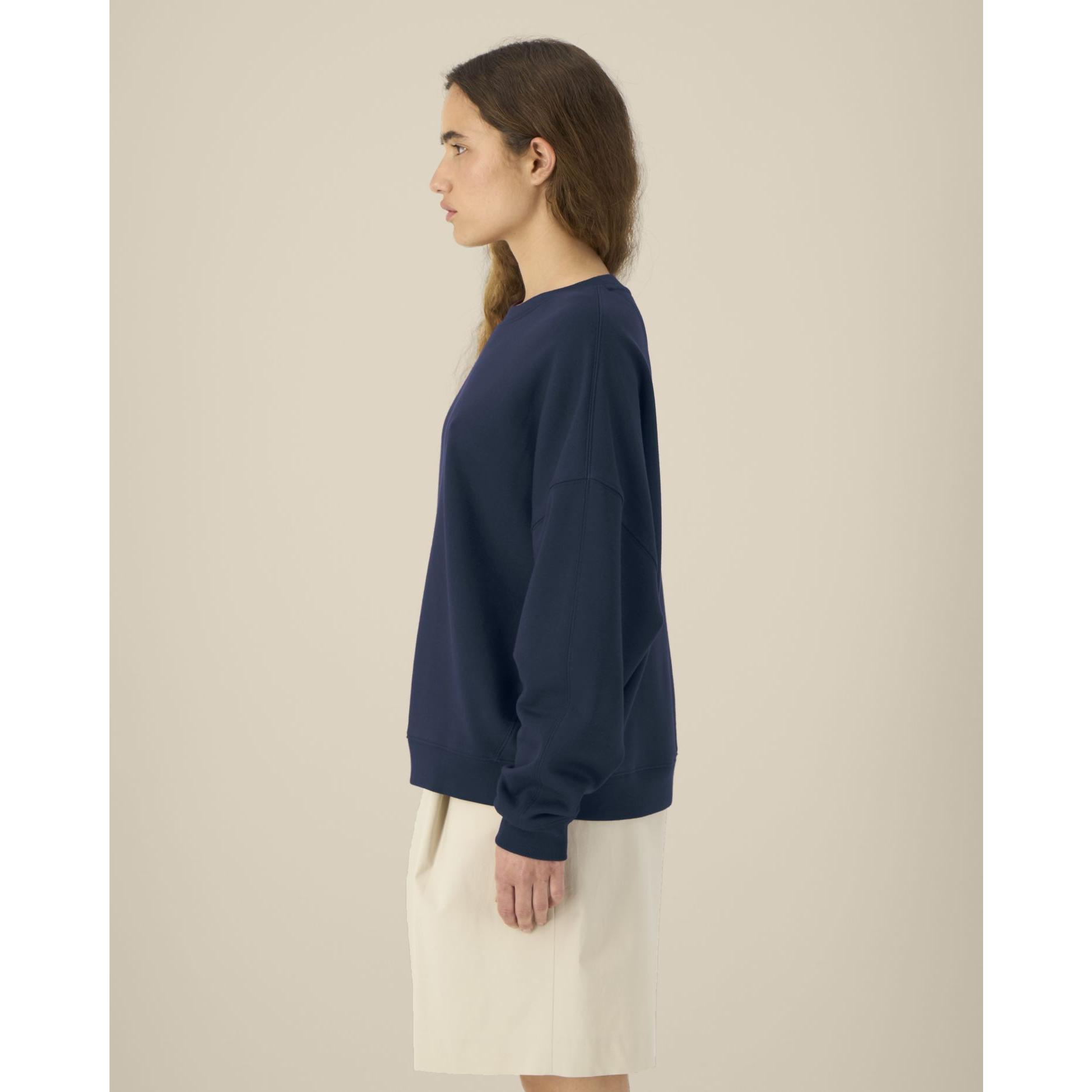 Hanorac la baza gâtului pentru femei Stella Lianna French Navy XL