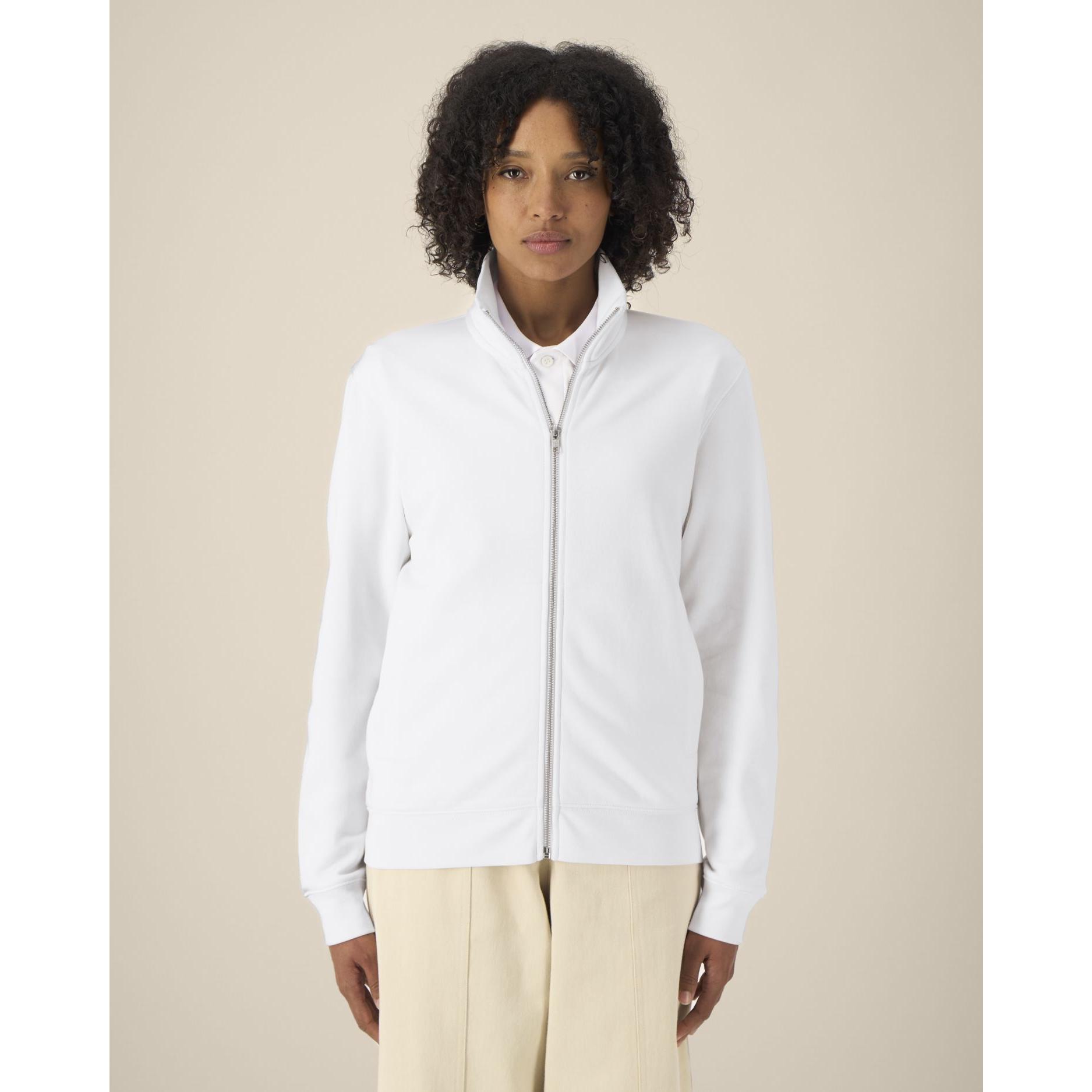 Hanorac cu fermoar unisex Trailer 2.0 White L