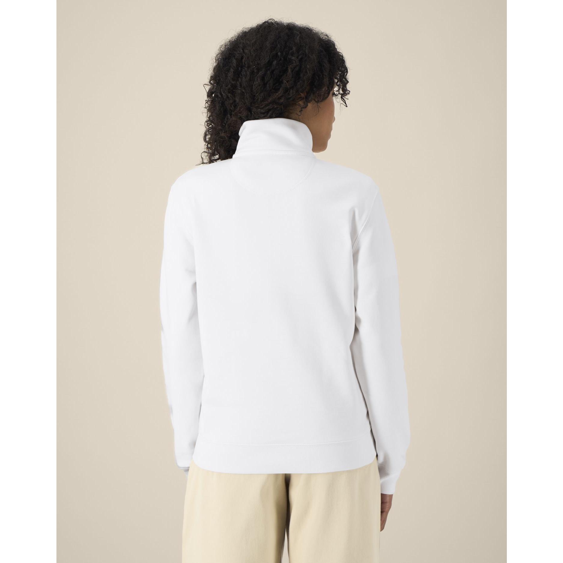 Hanorac cu fermoar unisex Trailer 2.0 White L
