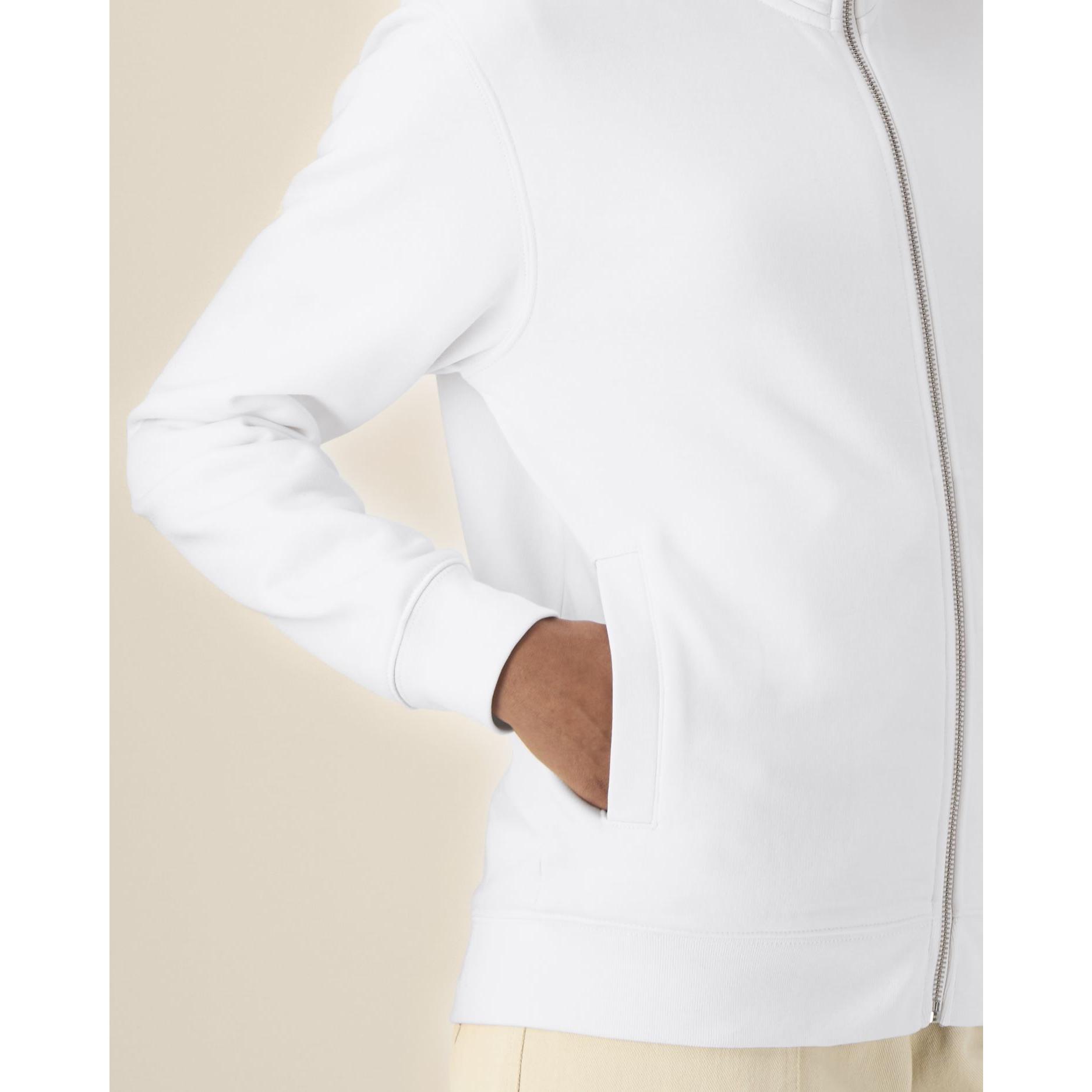 Hanorac cu fermoar unisex Trailer 2.0 White L