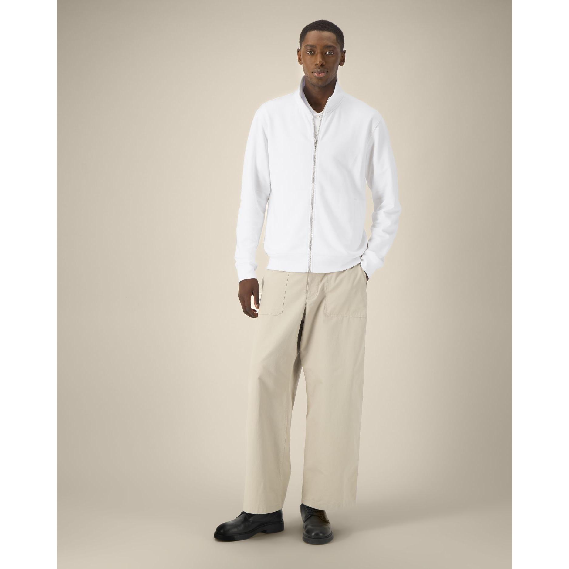 Hanorac cu fermoar unisex Trailer 2.0 White L