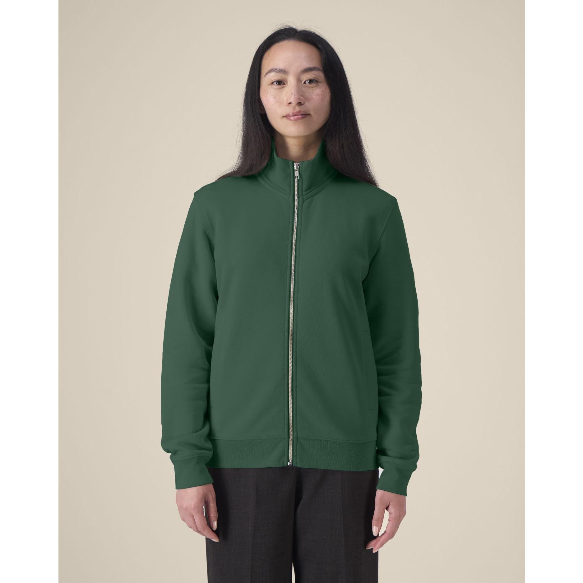 Hanorac cu fermoar unisex Trailer 2.0 Bottle Green XS